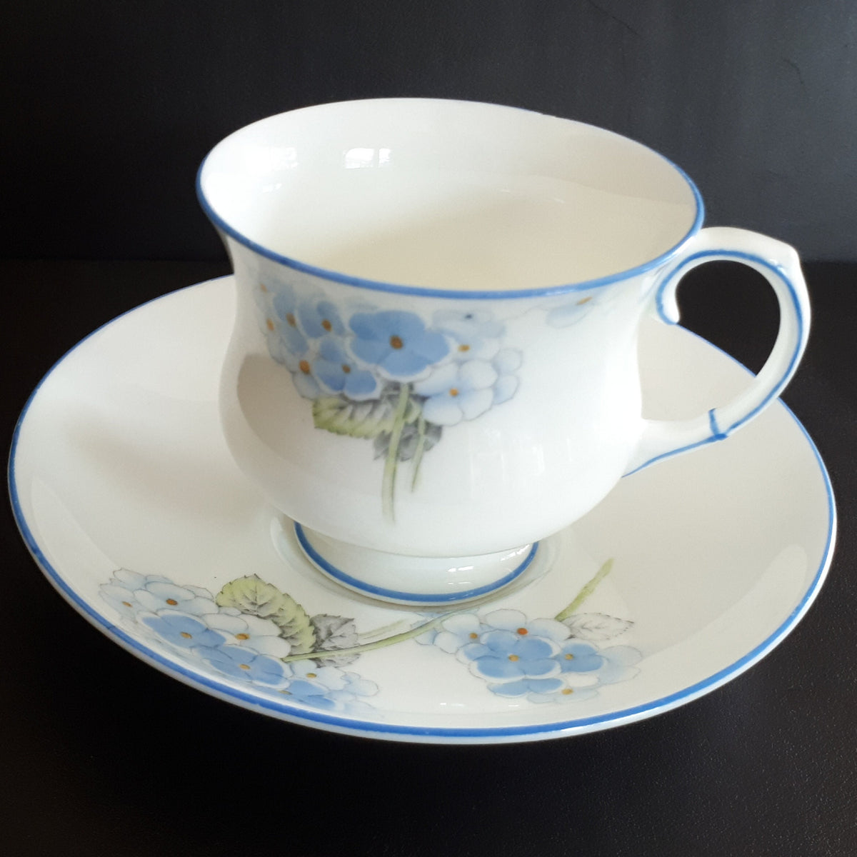 Vintage Paragon Fine China Teacup & Saucer, Purple Floral