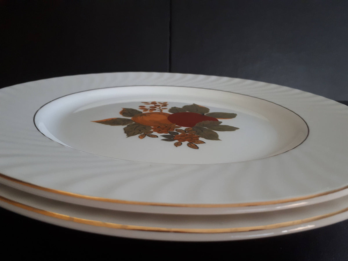 Set of 2 Enoch Wedgwood Tunstall Ltd English Harvest 10 " Dinner Plates