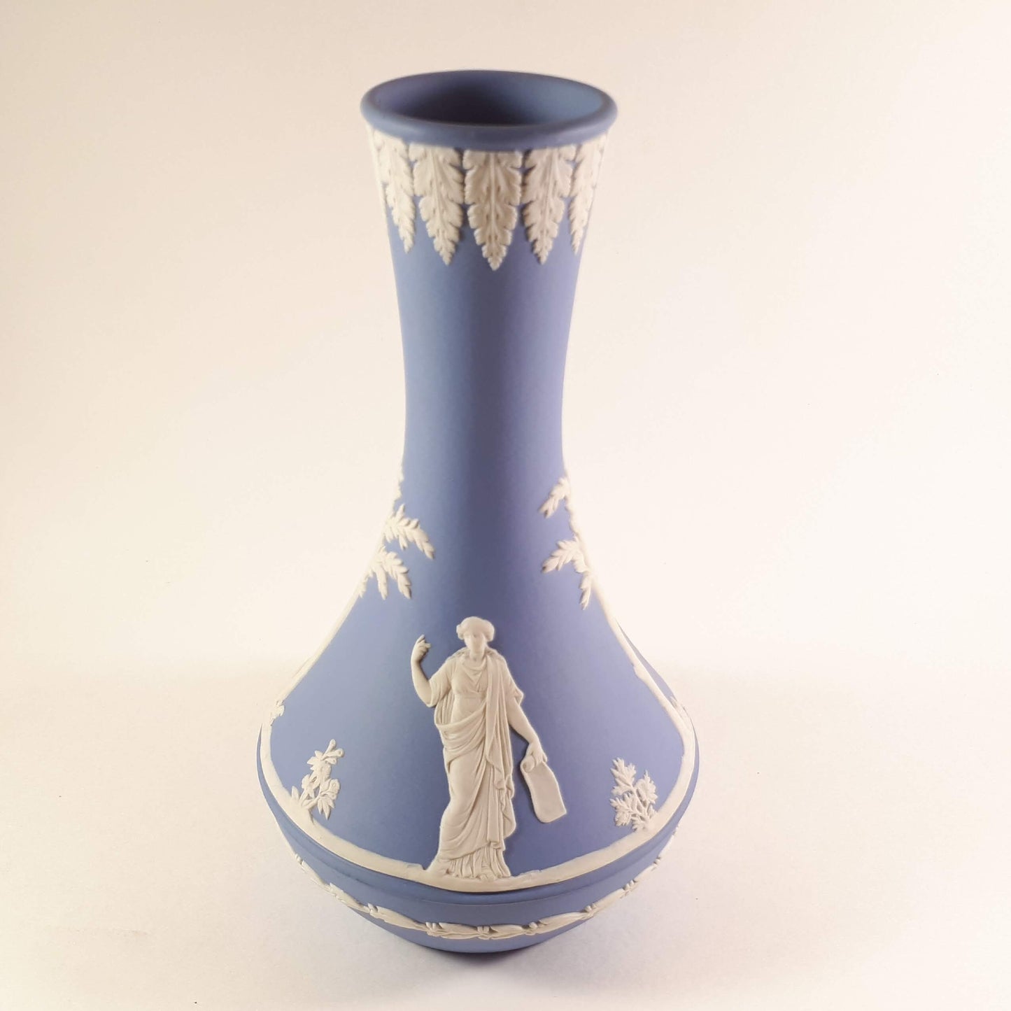 Extremely RARE Limited Edition Wedgwood Blue Jasperware 7.5 " bud vase