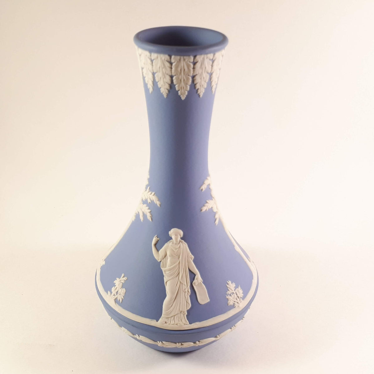 Extremely RARE Limited Edition Wedgwood Blue Jasperware 7.5 " bud vase