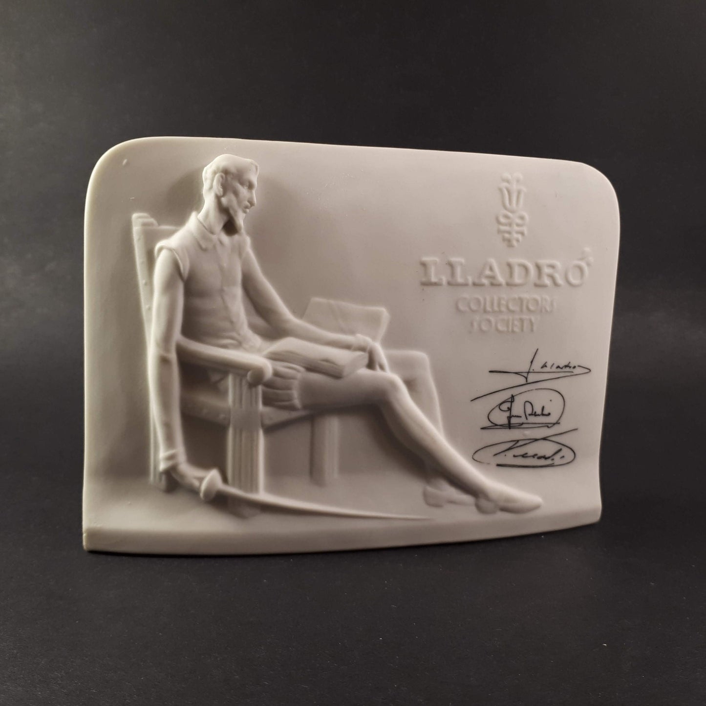 Lladro Collectors Society Porcelain "Don Quixote" Signed Plaque