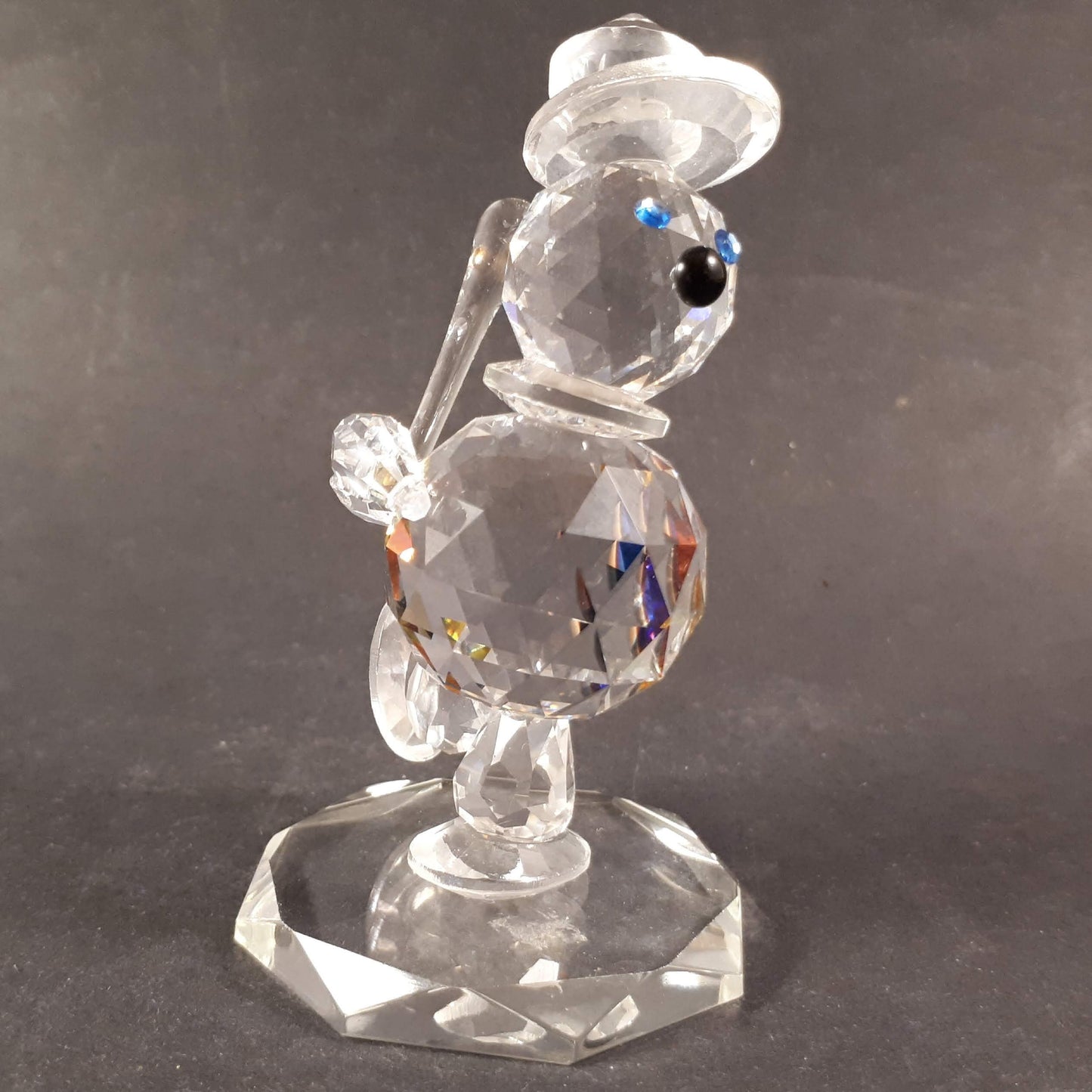 Aurora crystal Finest lead Crystal from Austria Germany Baseball figurine W/B