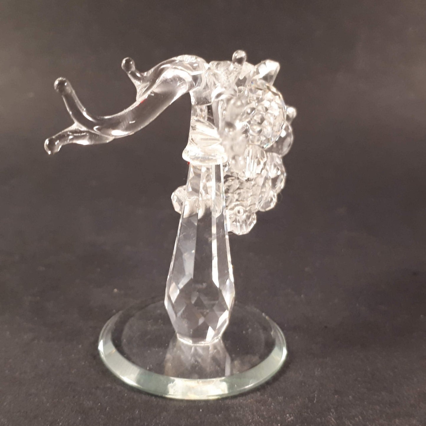 Vintage Crystal Symphony Teddy Bears Figurine, Austrian Crystal Heart, Original Box