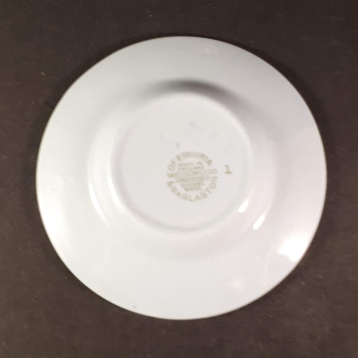 Wedgwood Queensware Etruria & Barlaston cream on blue ashtray 4"