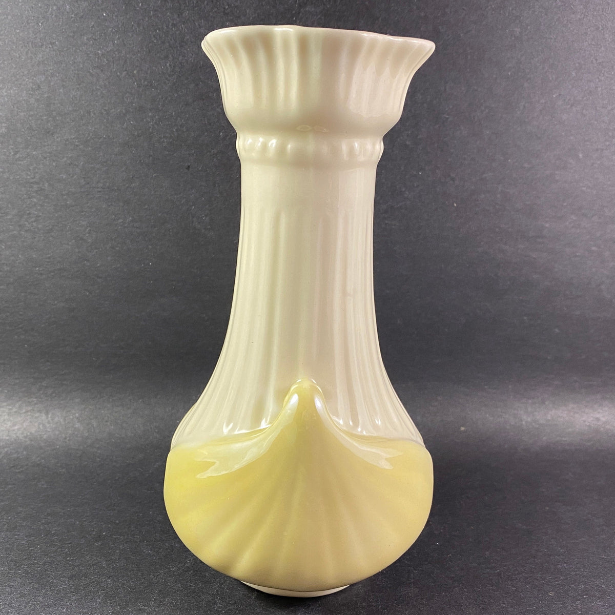 Vintage Belleek Tulip Vase in Moore Pattern Made in Ireland