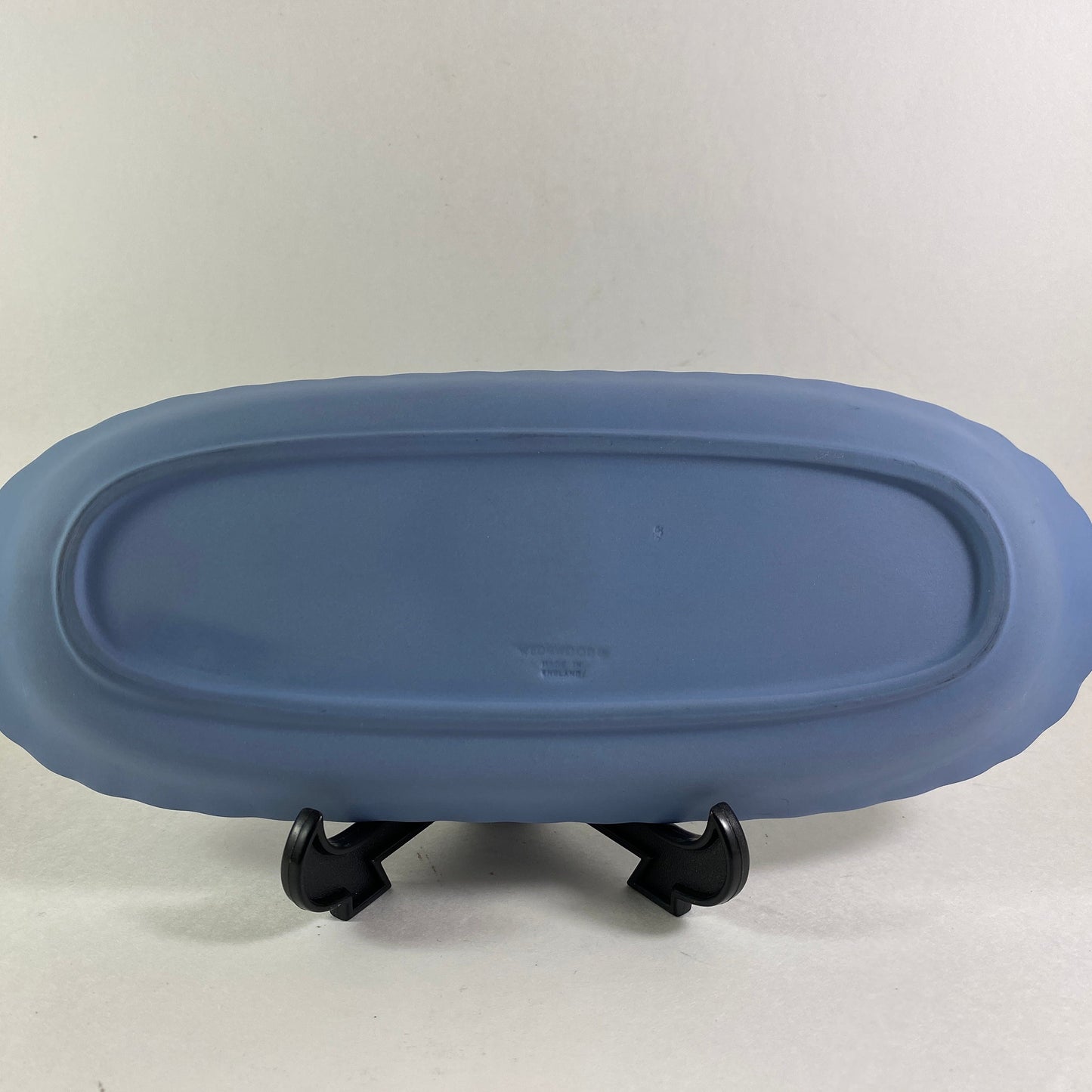 RARE !! Wedgewood Jasperware Oblong Trinket Jewelry olive Tray 9”X 3.5”