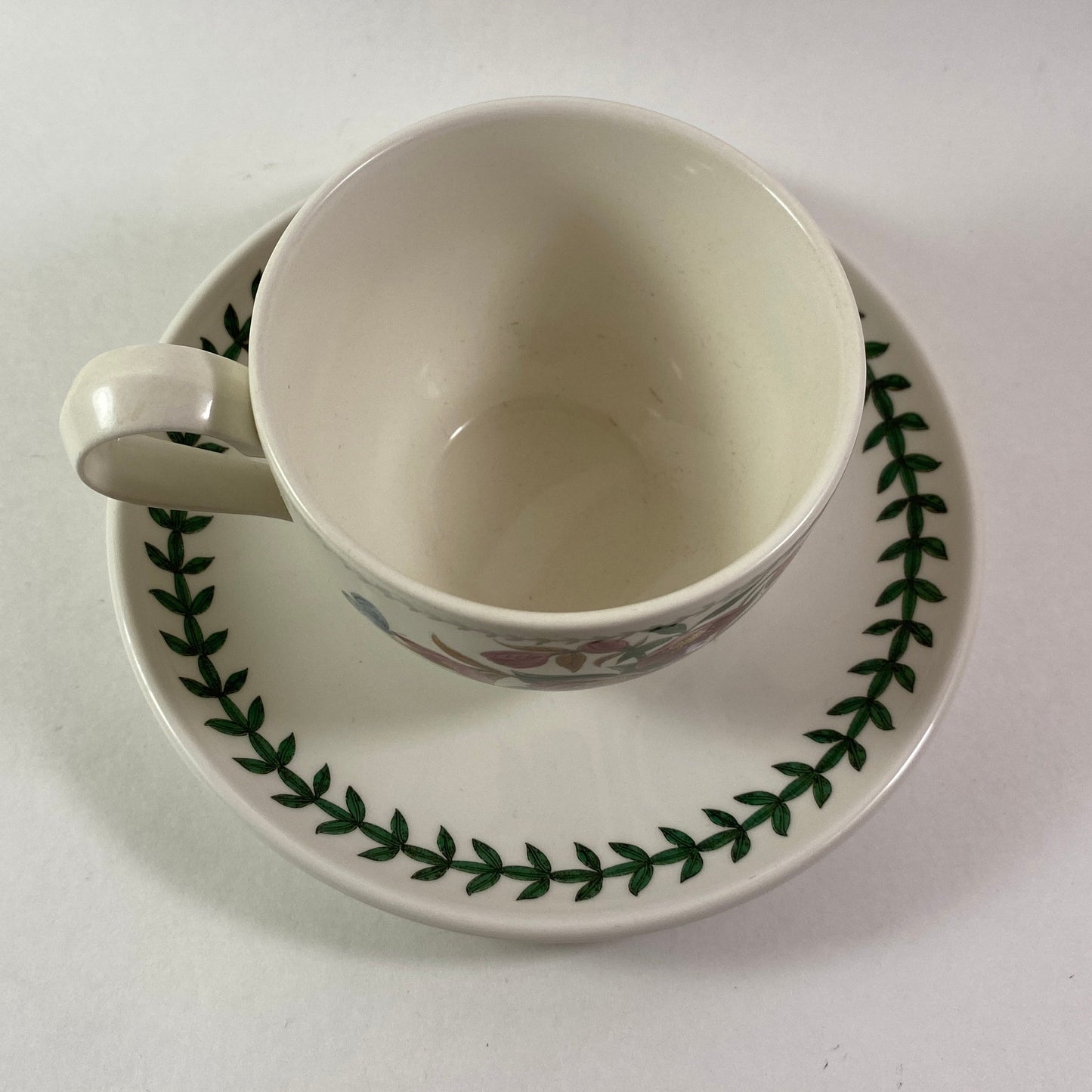 Portmeirion Botanic Garden Helleborus Orientalis hellebore December Cup Saucer