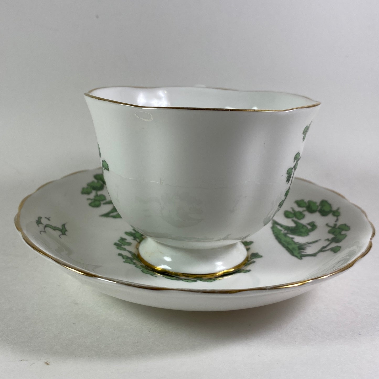 ROYAL CHELSEA, Evergreen, Teacup, and saucer, mint condition, Pattern #4930-A