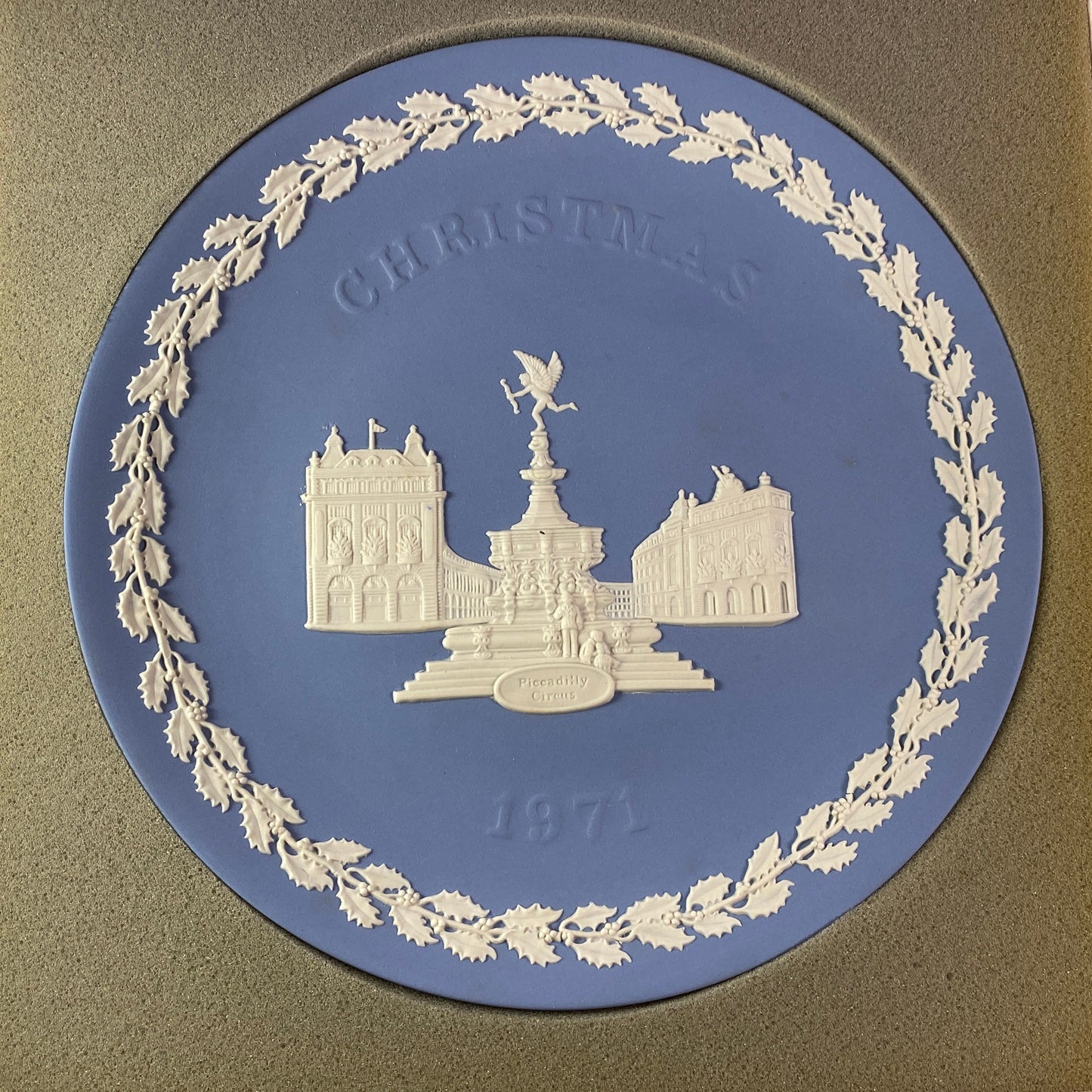 Vintage wedgwood Christmas plates and mother's day plates