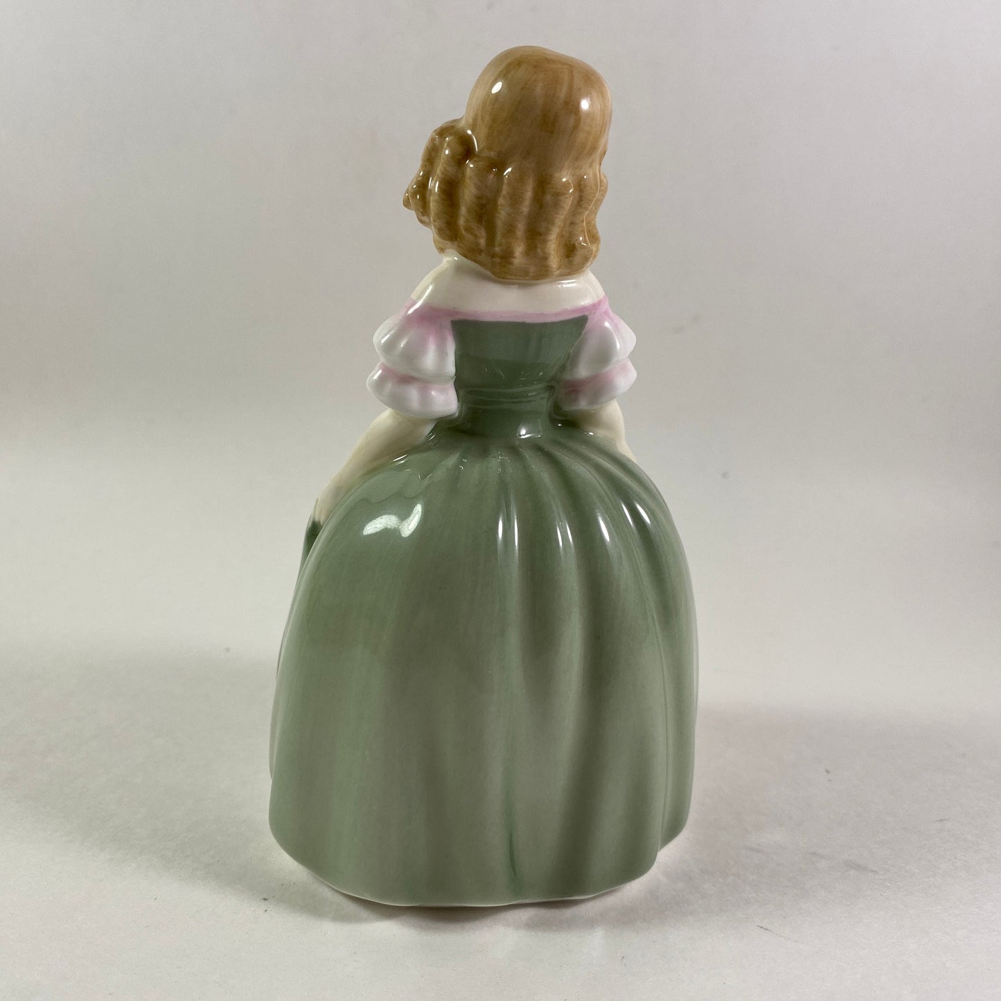 Royal Doulton Penny Figurine HN2338 COPR1967 Girl in Green & Pink Dress