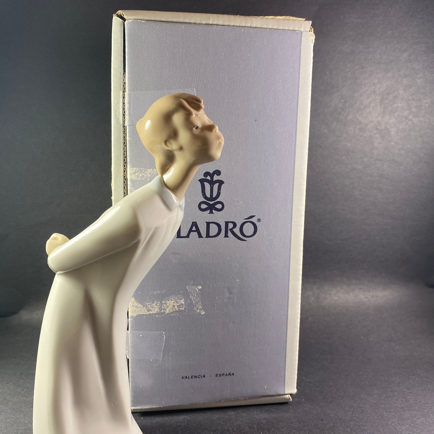 Lladro Figurine "Boy Blowing" # 4869 with Original box