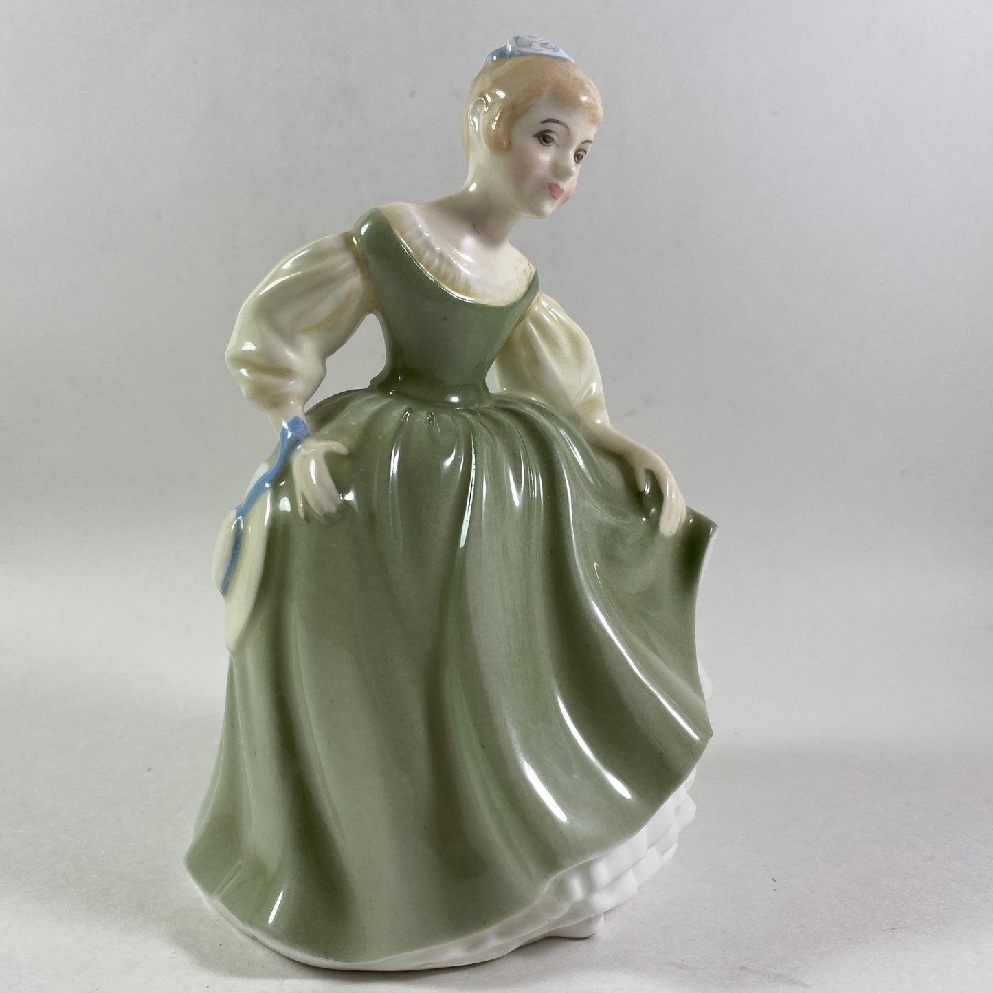 1966 Royal Doulton England Bone China Figurine HN 2211 FAIR MAIDEN Green