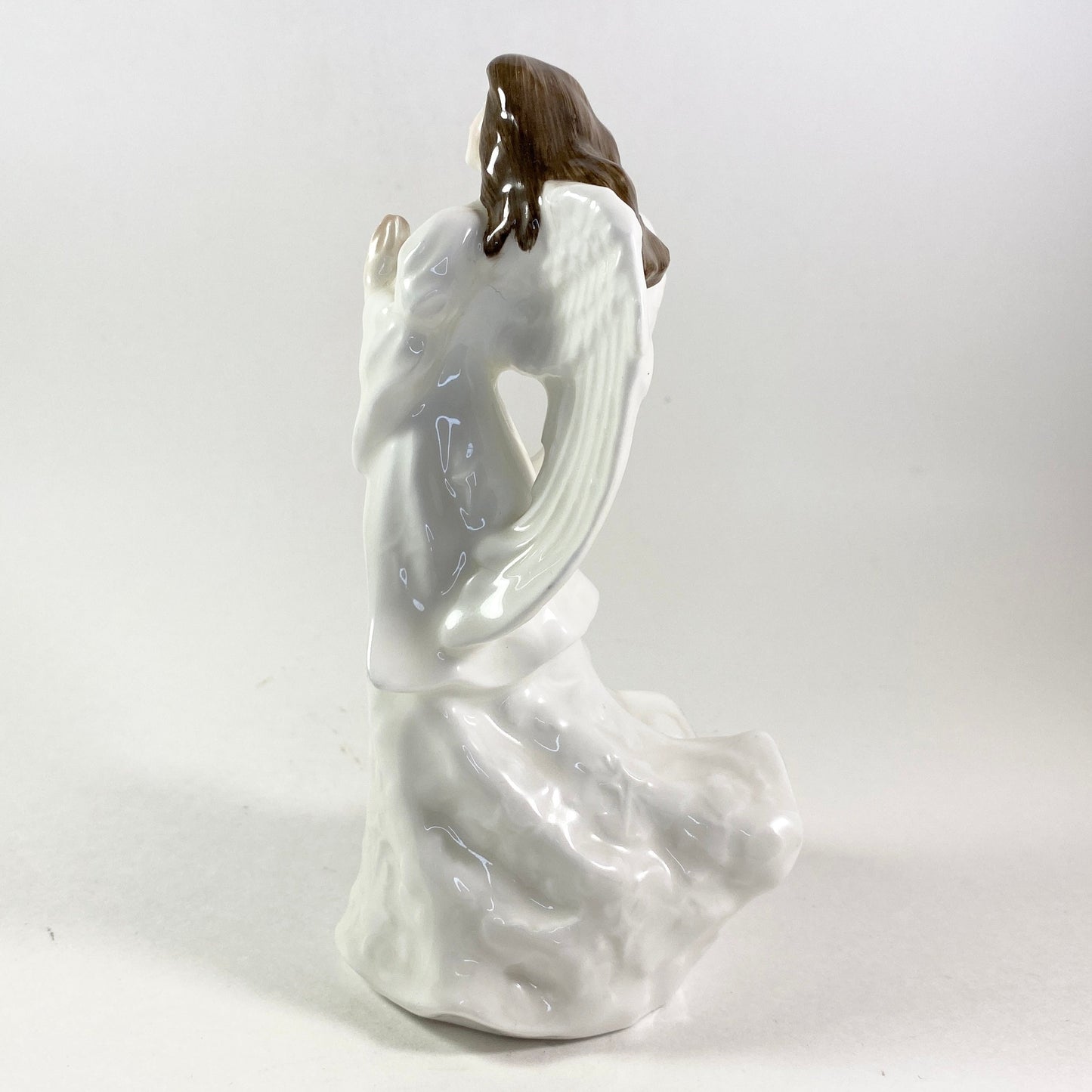 Vintage Royal Doulton 1996 White Porcelain Praying Angel Figurine HN 3733