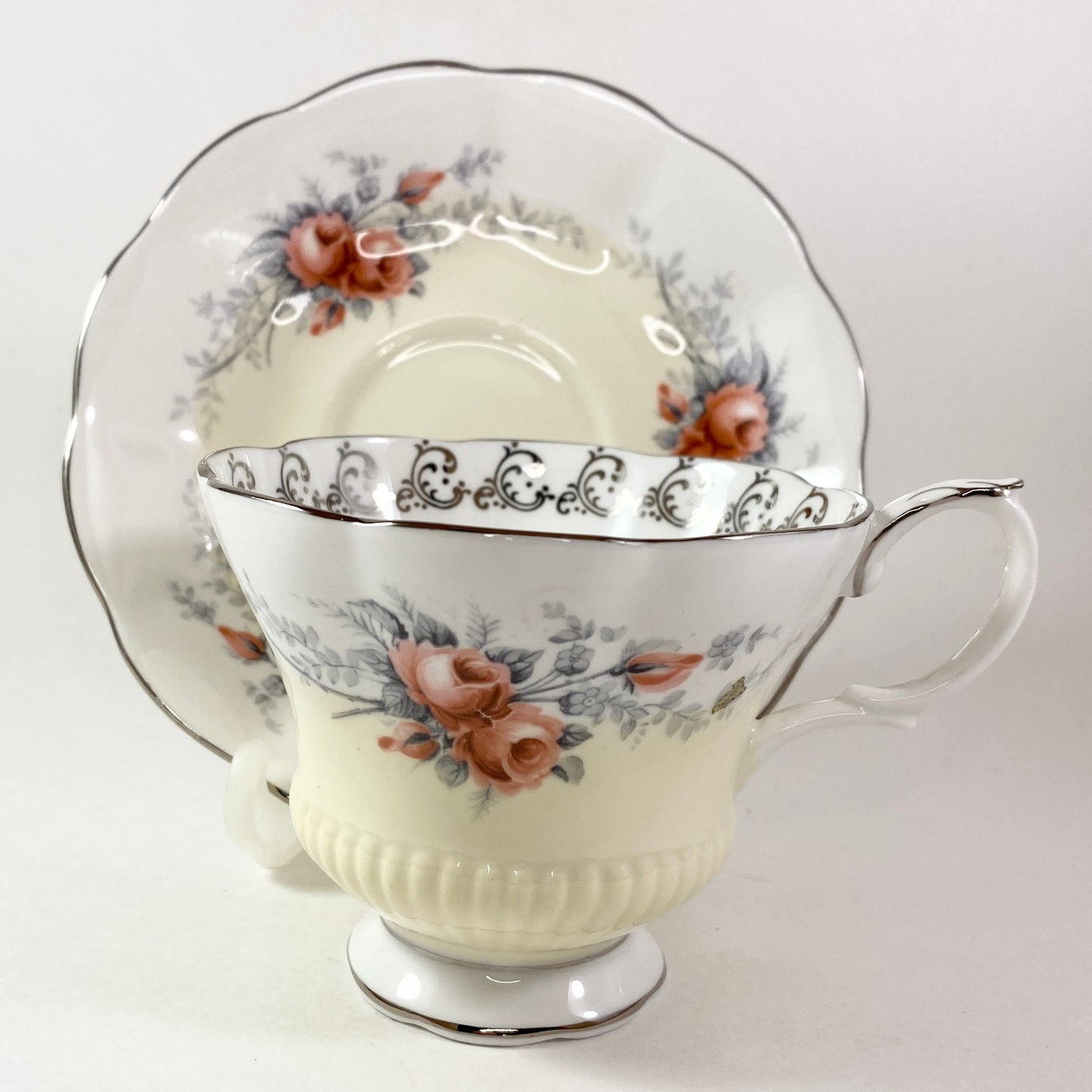 Vintage RARE Royal Albert Moon glow Teacup And Saucer
