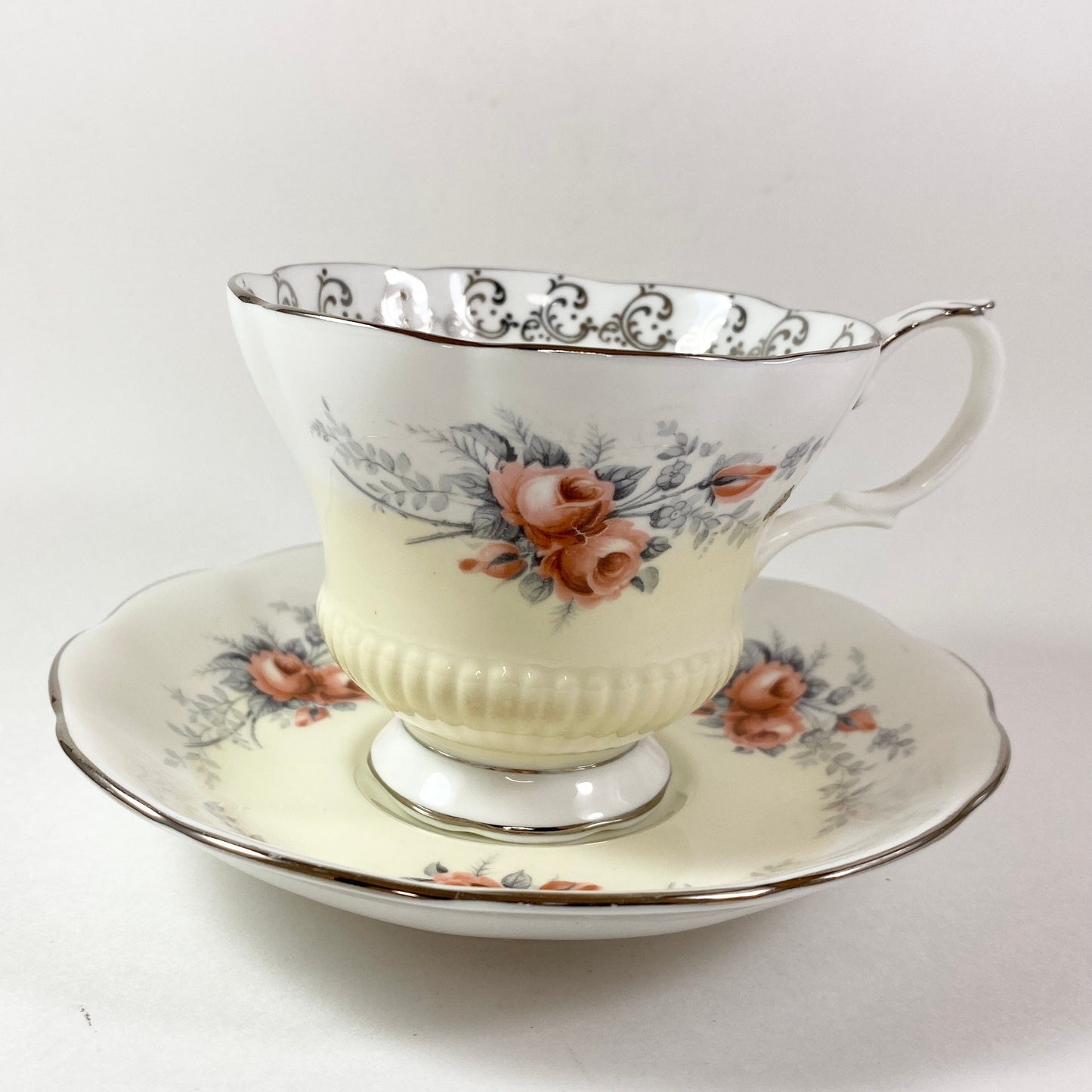 Vintage RARE Royal Albert Moon glow Teacup And Saucer