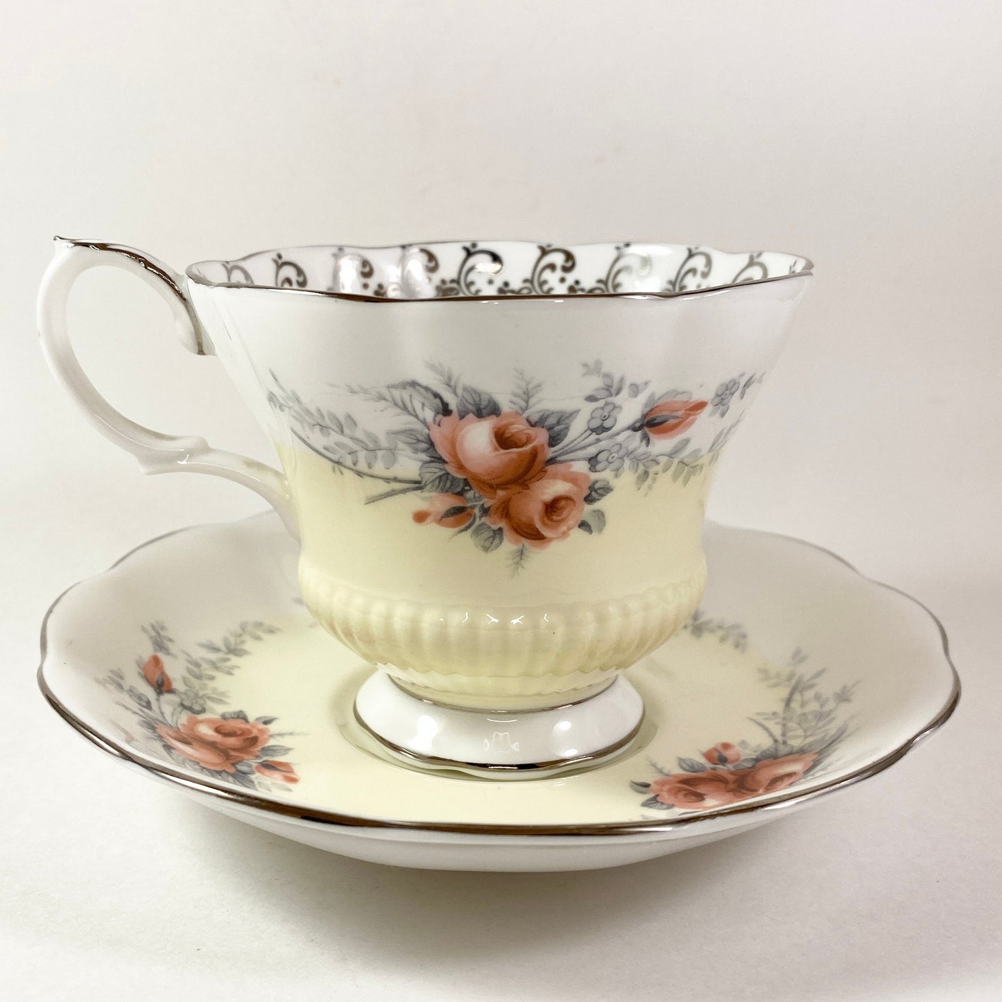 Vintage RARE Royal Albert Moon glow Teacup And Saucer