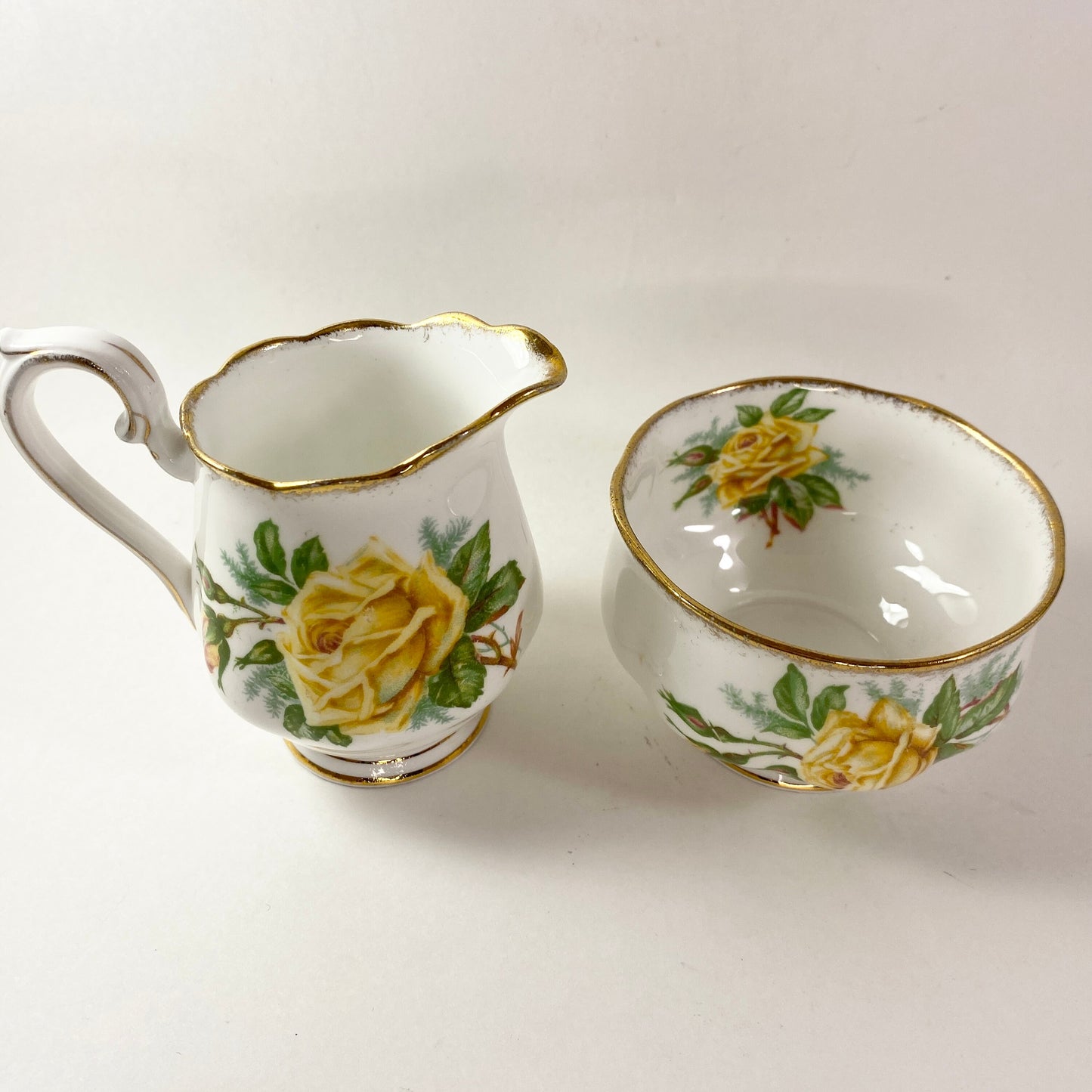 Royal Albert Bone China "Tea Rose" Creamer and Sugar Bowl