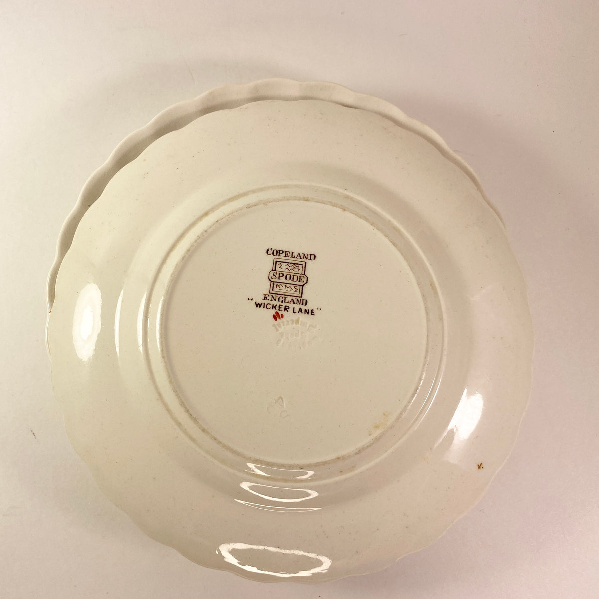 Spode Copeland Wicker Lane 6-1/2" Bread set of 5 side Plates Basket Weave #2