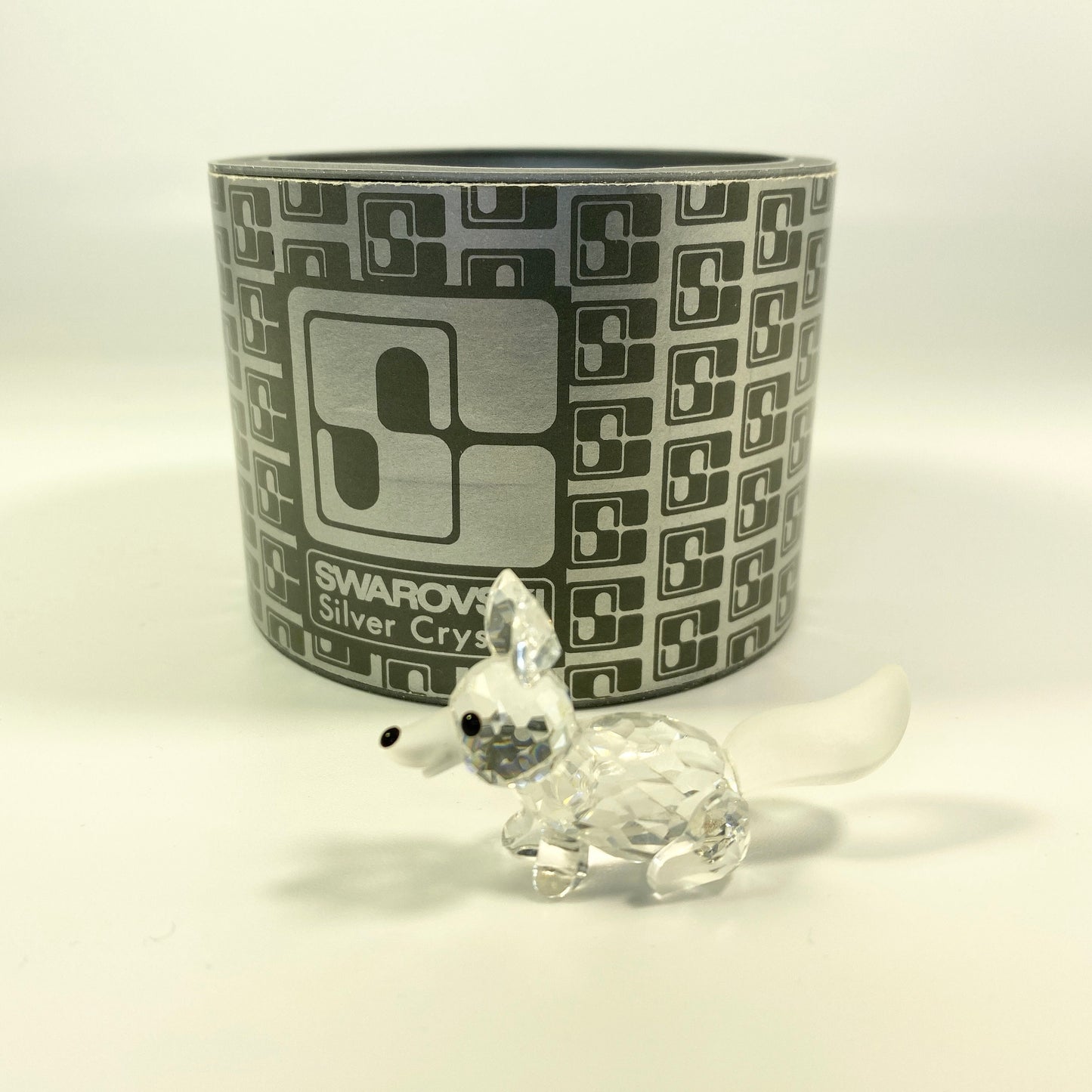 Swarovski Crystal Woodland Friends, Small Running Prowling Fox Figurine Box