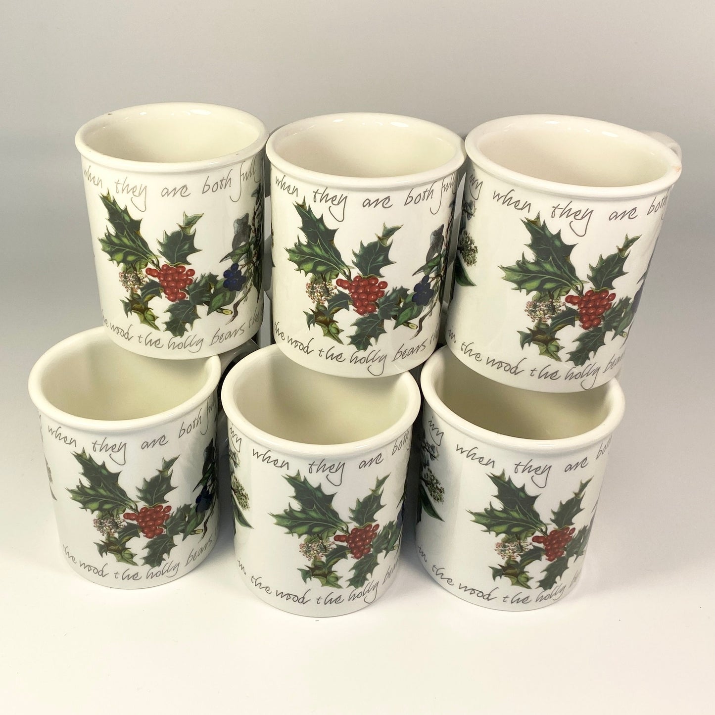 Portmeirion The Holly and The Ivy Breakfast Coffee Tea Mug - Made in Britain