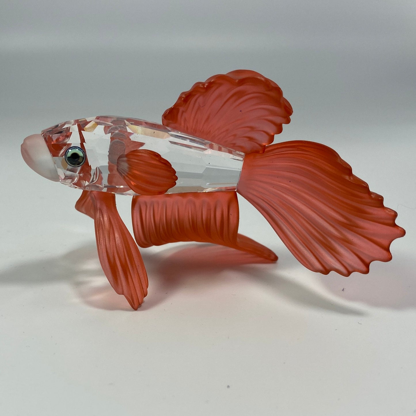 Swarovski Crystal Siamese Fighting Fish With Original Box made in Austria 660941