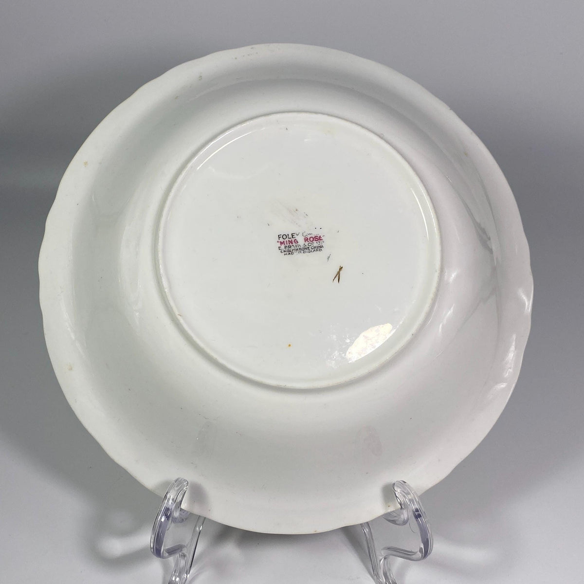 RARE !! Foley Ming Rose Fine Bone China 8 1/4” serving Bowl