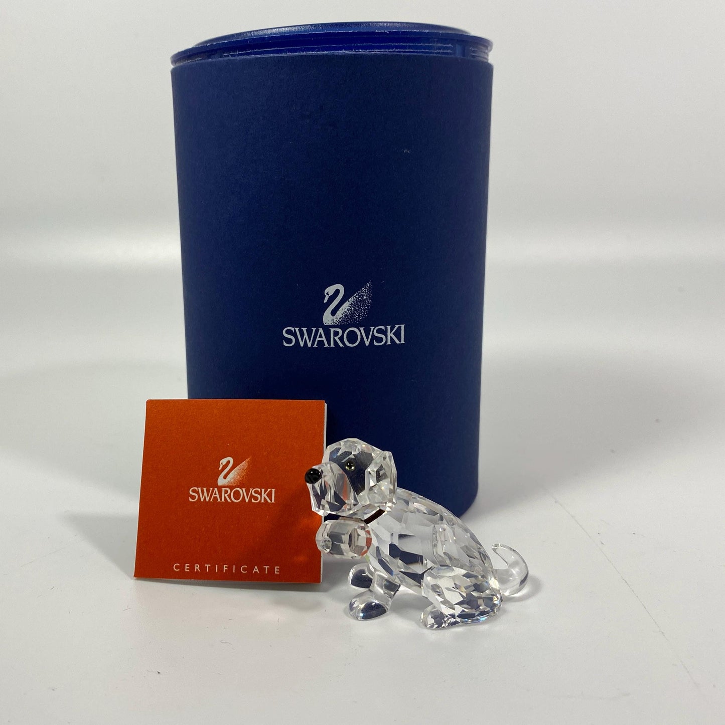 Swarovski Crystal Figurine, St Bernard Puppy # 201111 pets corner Box & CoA