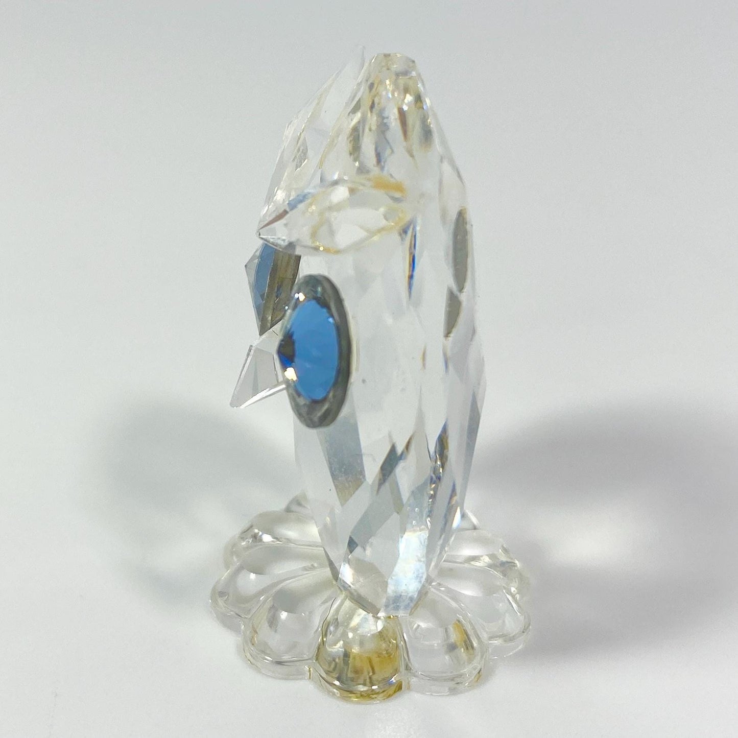 Swarovski Crystal Small Figurine Owl w Multicolor Eyes # 7654NR38 with box