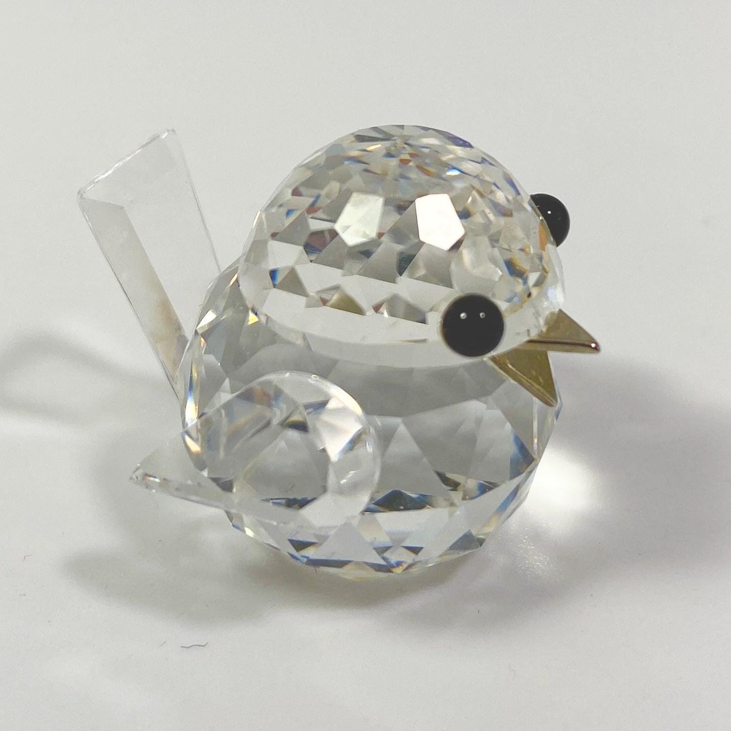 Swarovski Crystal Baby Chickadee /Bird Original Silver Crystal In Box NR 020