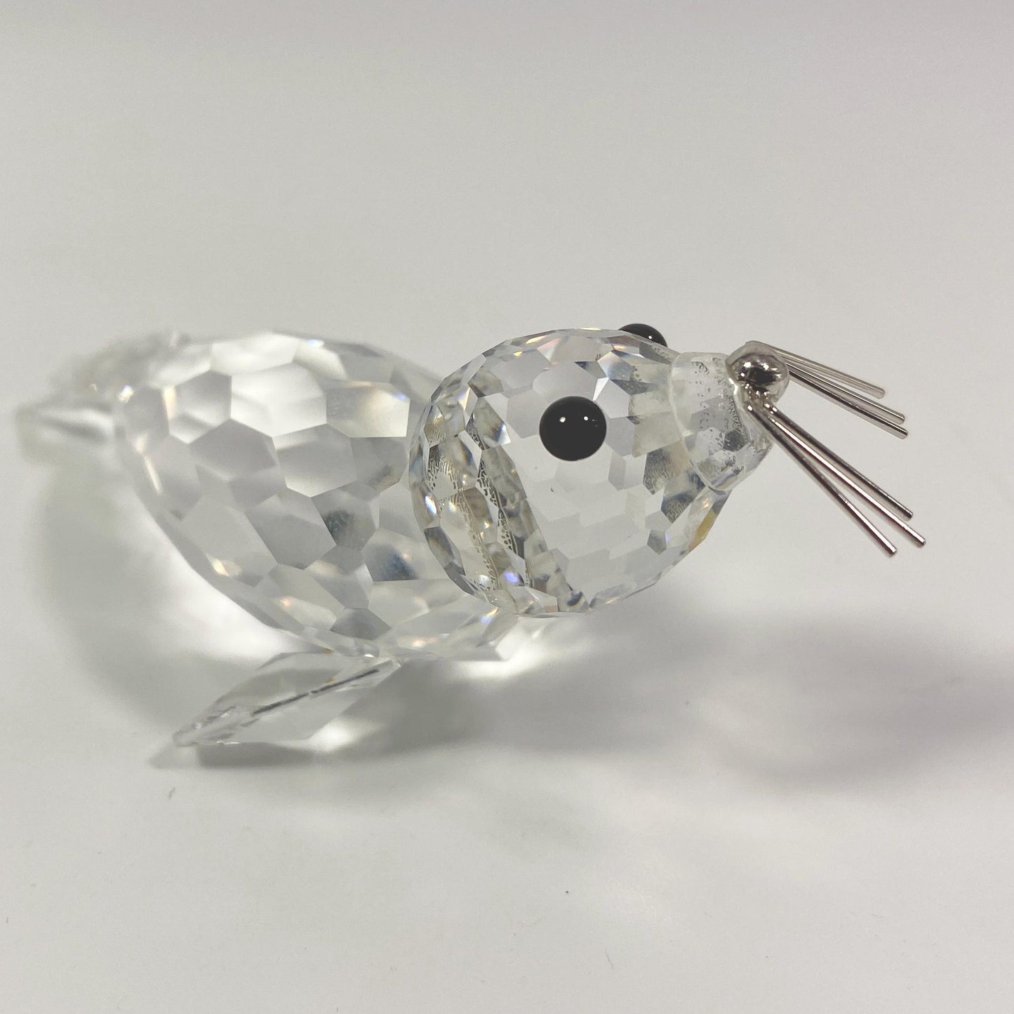 Swarovski large 4 inches Crystal Seal w/ Whiskers Figurine 7646 NR 85