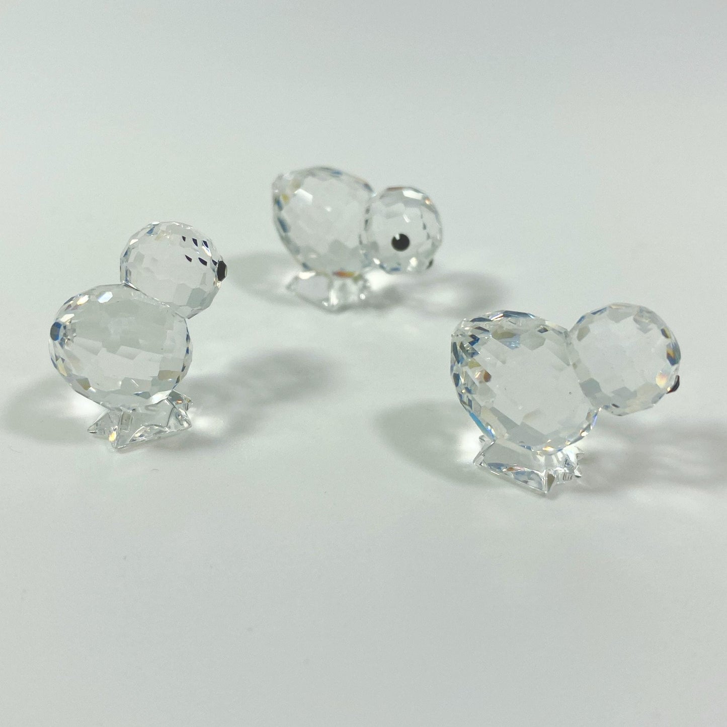 Swarovski Crystal mini Baby Chicken Chicks Set Of 3 With Box Made In Austria