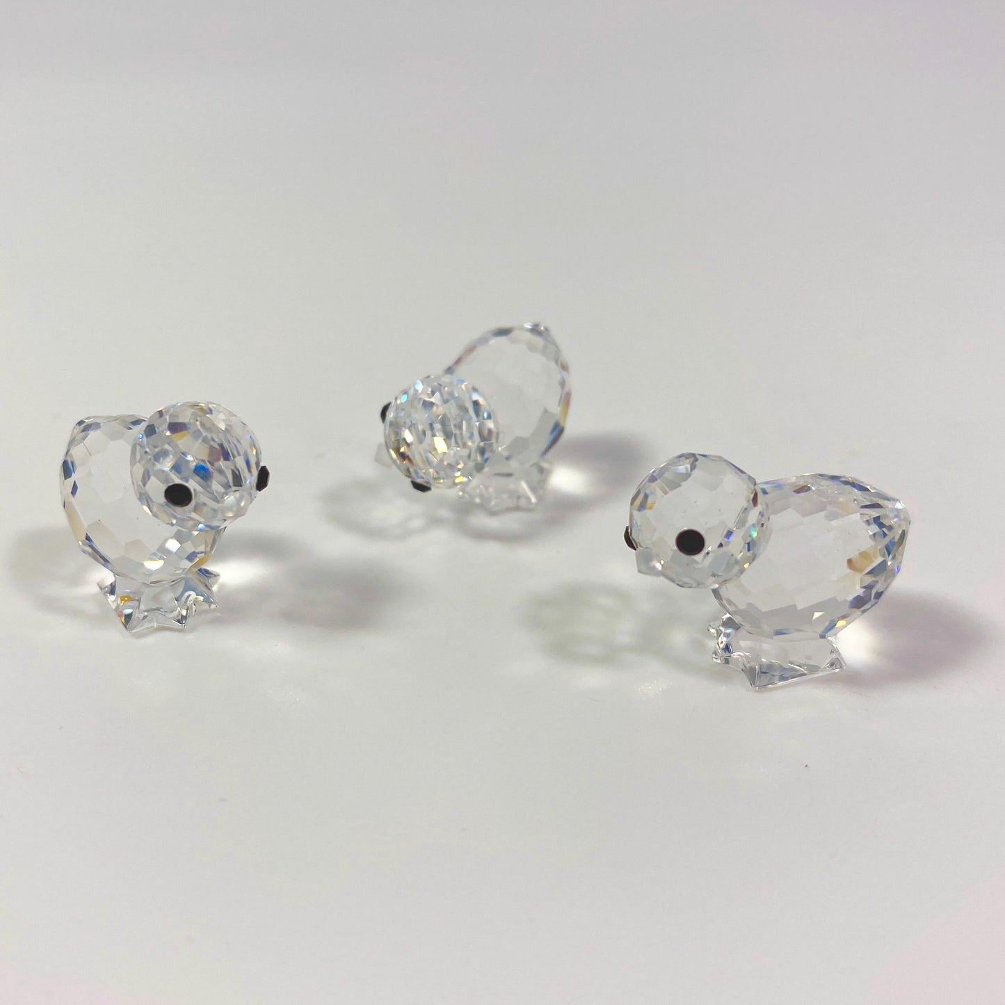 Swarovski Crystal mini Baby Chicken Chicks Set Of 3 With Box Made In Austria