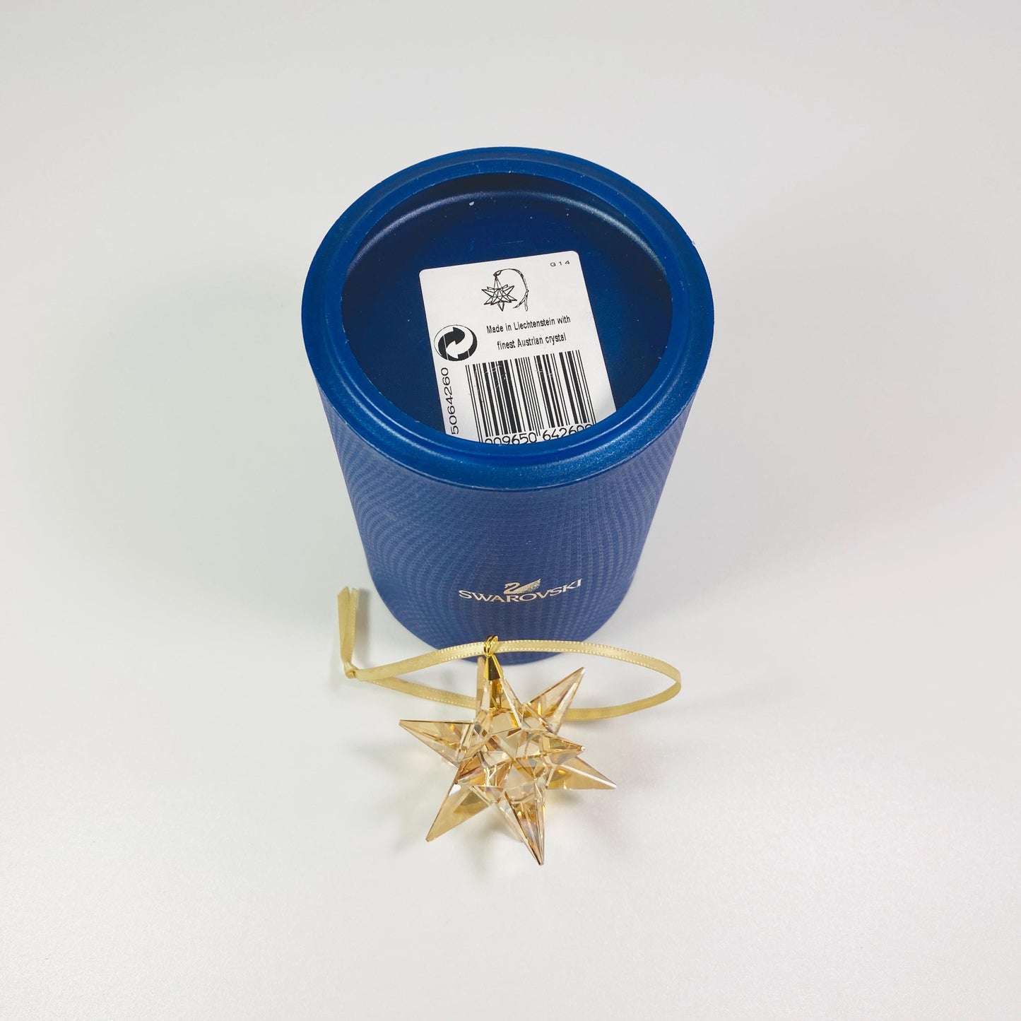 SWAROVSKI 3D Golden Shadow Star Christmas Holiday Ornament 5064260