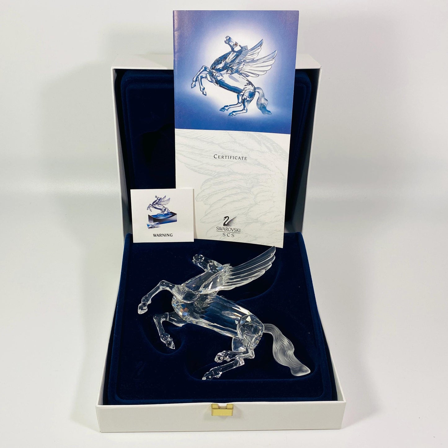 1998 SWAROVSKI Large Crystal The PEGASUS Annual Edition Fabulous Creatures w/ COA original Box