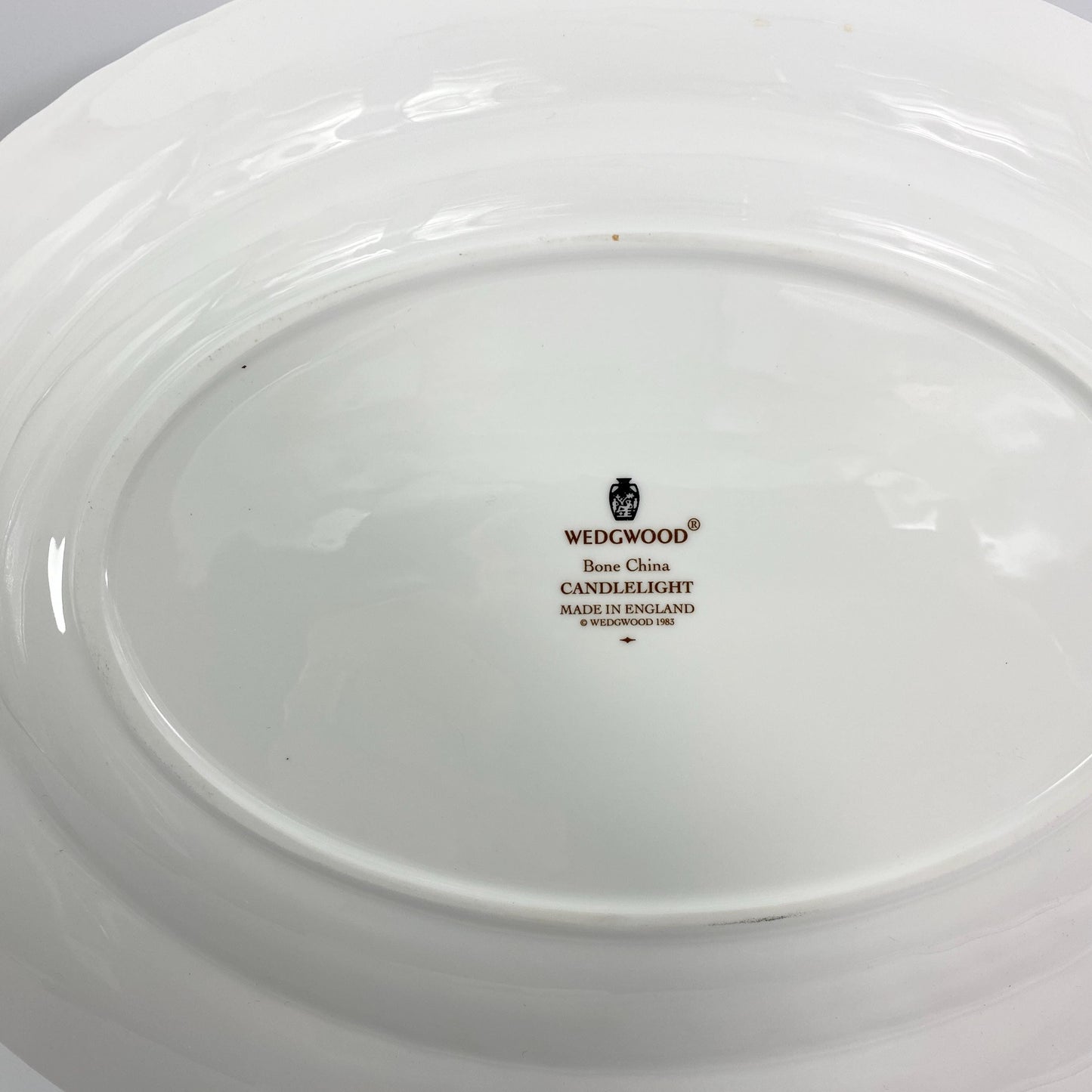 Wedgwood Candlelight Oval Serving Platter, 14" (G74)