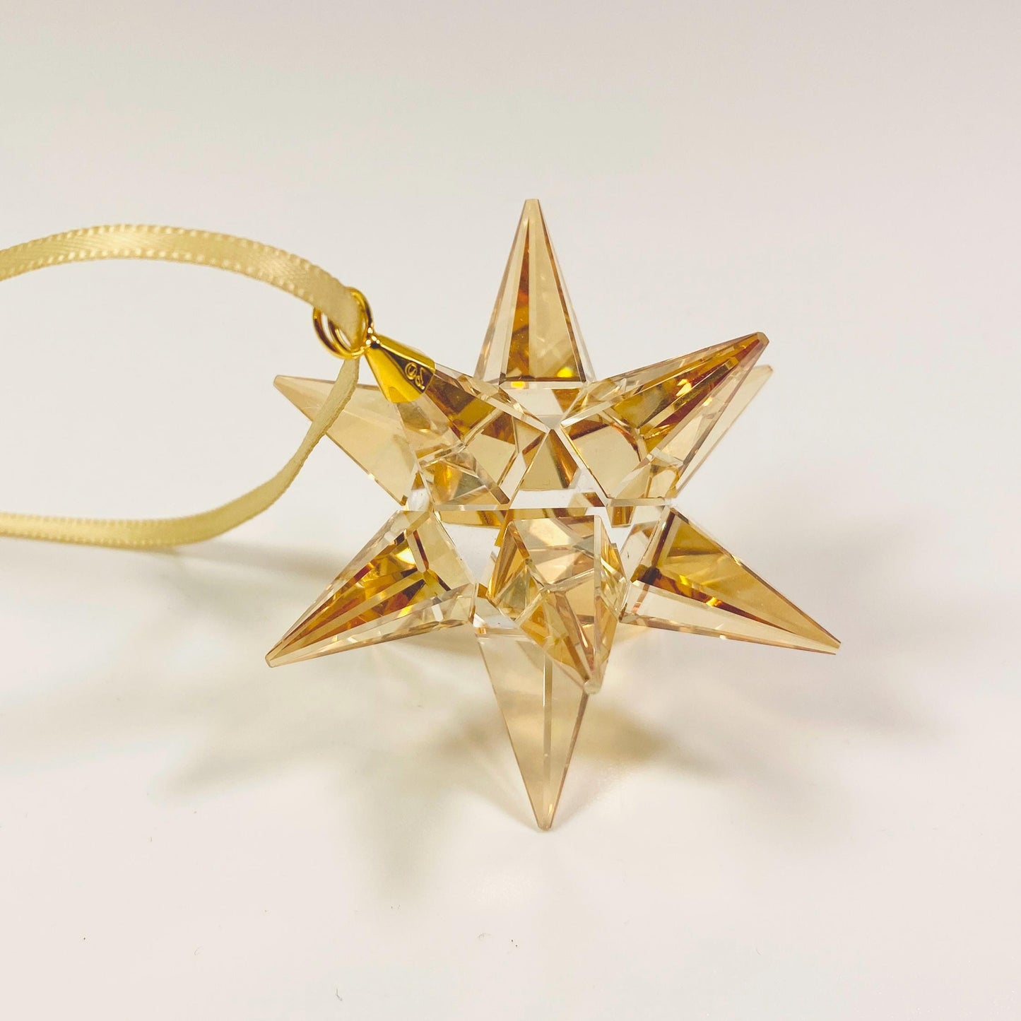 SWAROVSKI 3D Golden Shadow Star Christmas Holiday Ornament 5064260