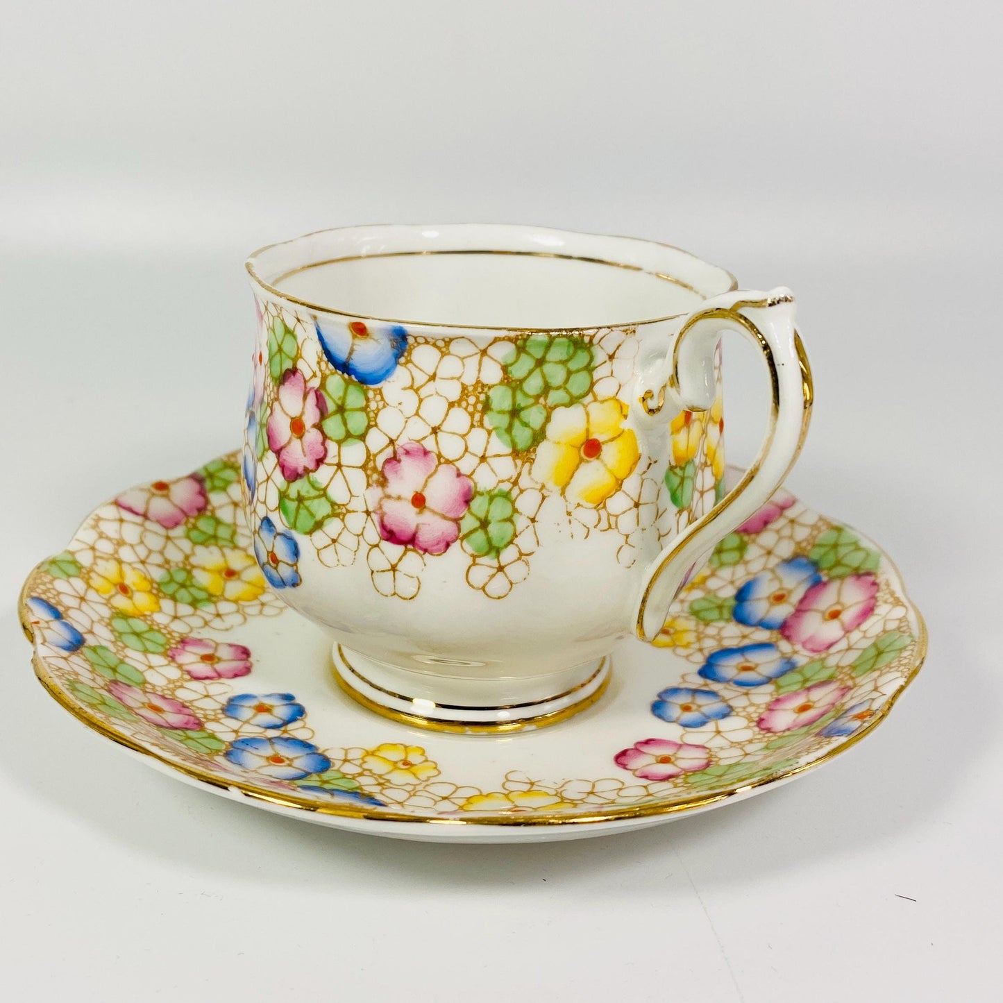 Vintage Royal Albert Tea Cup and Sauce, Floral Poppies