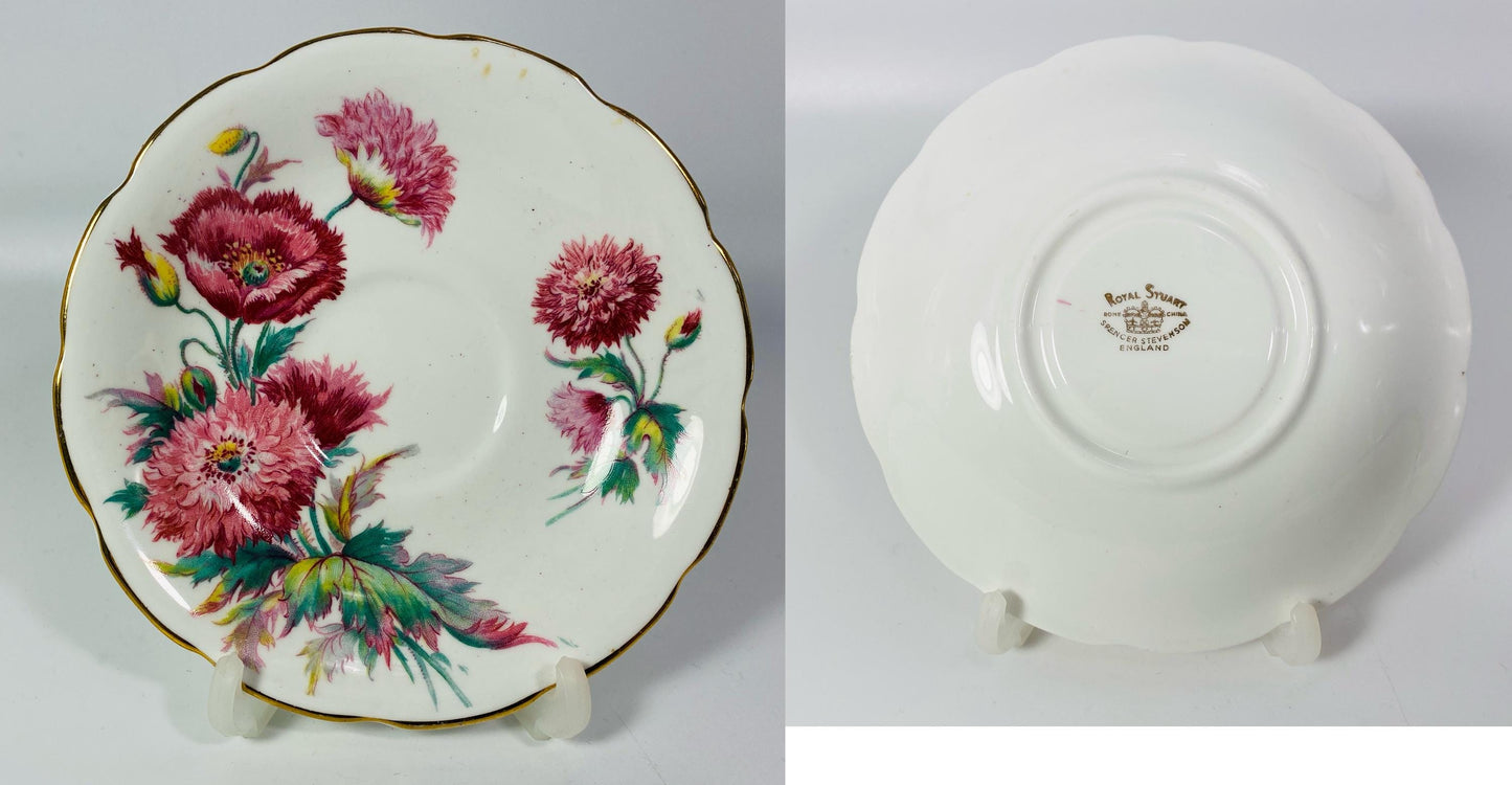 Vintage orphaned saucers from Foley, Rosina, Minton, Mikasa etc for bridal showers, replacement, tea parties etc...