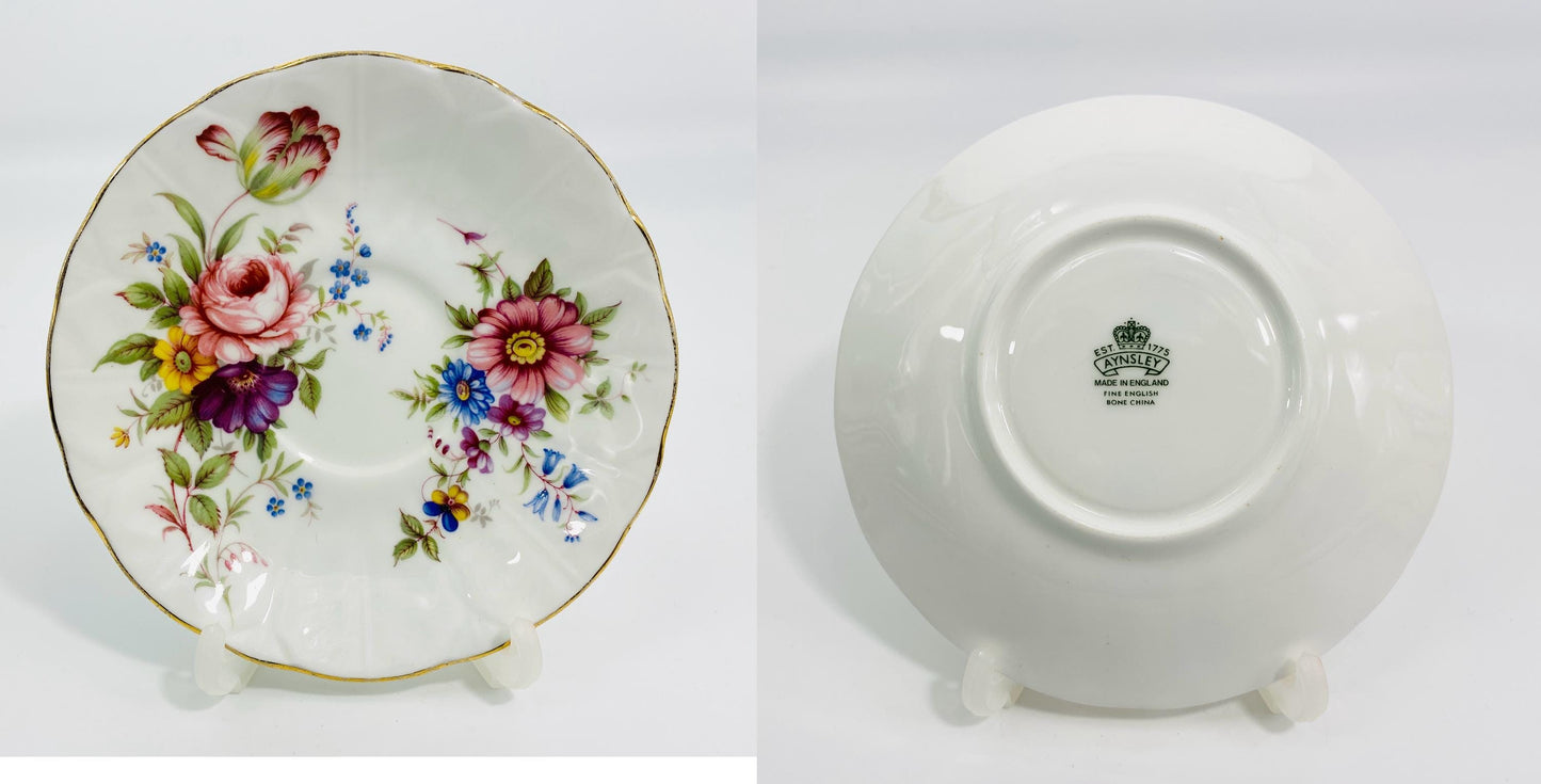 Vintage Orphaned Saucers from Aynsley, Coalport, pick your design