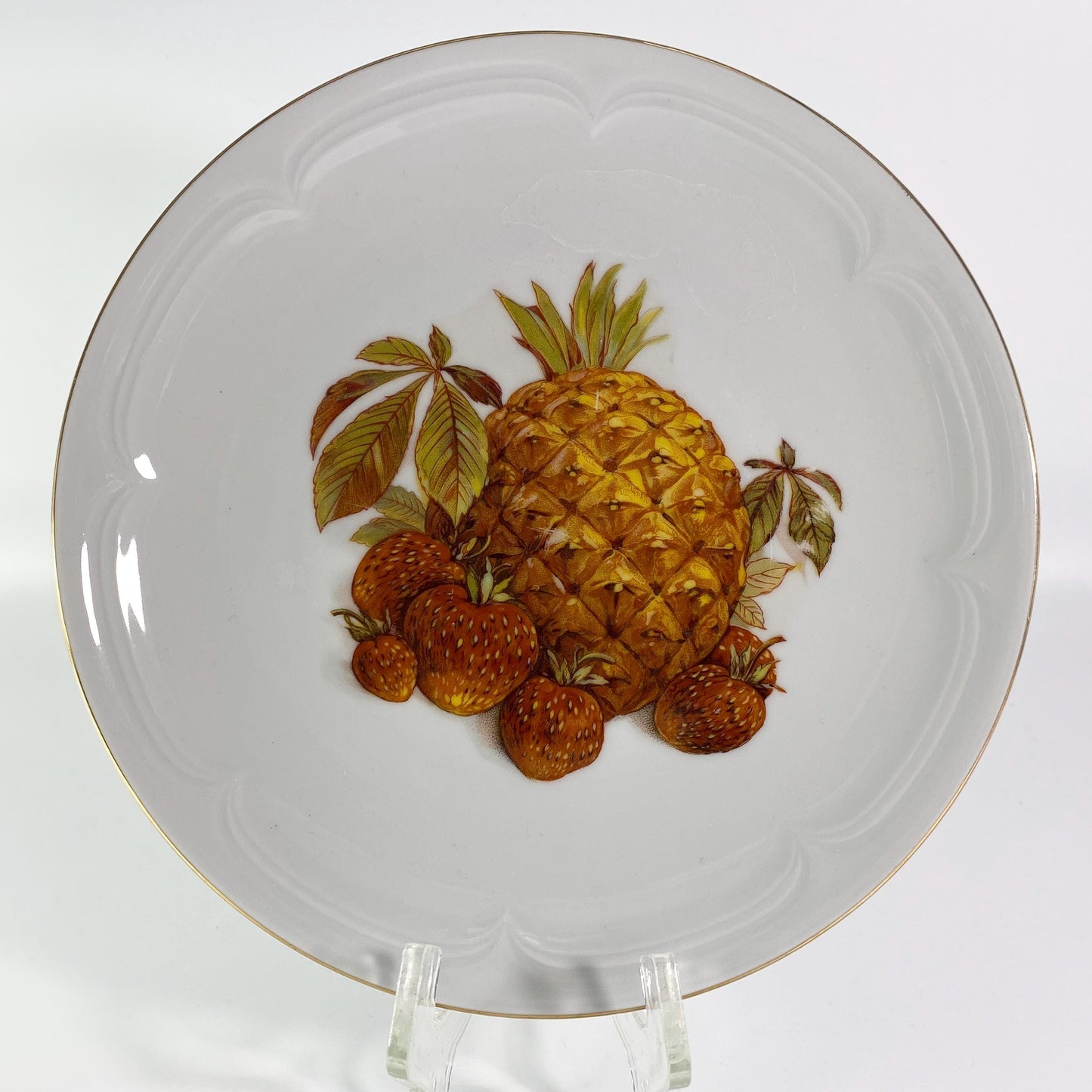 Set of 6 Kahla Fruit plates made in German democratic republic .