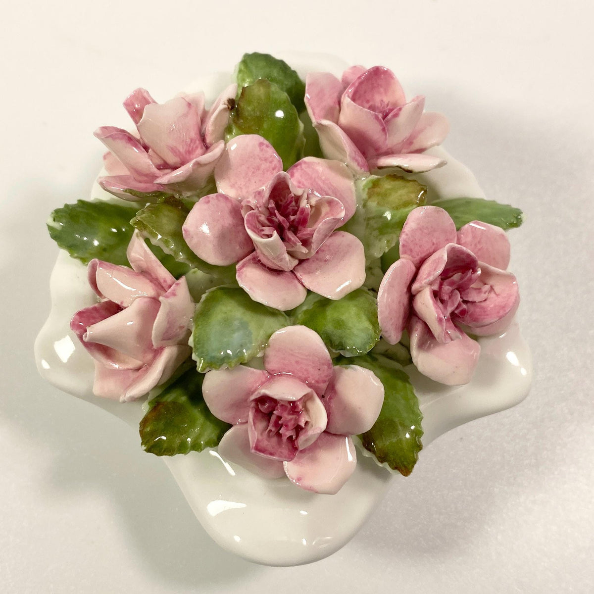 RARE!! set of 2 Royal Albert pin dish & mini flower vase
