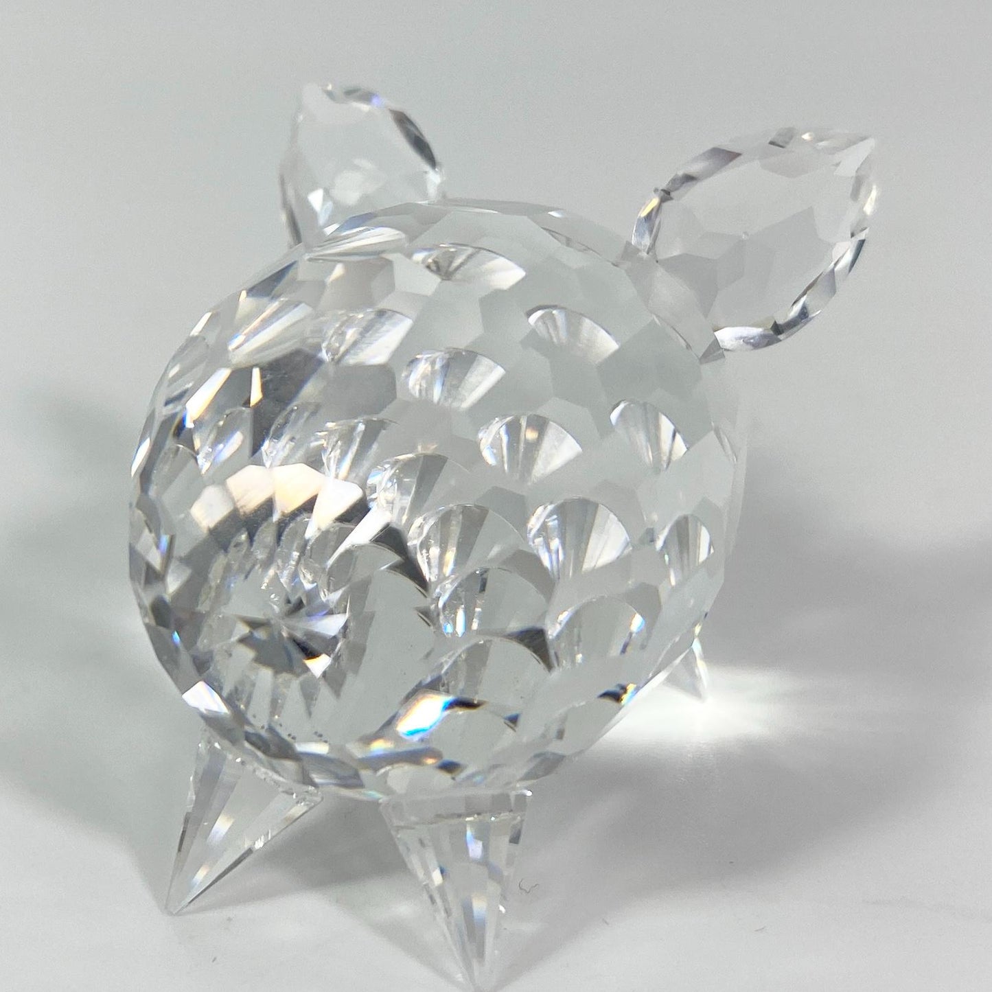 Swarovski Pig Crystal Medium Figurine #7638NR50 Farm Piggy Hog Box COA