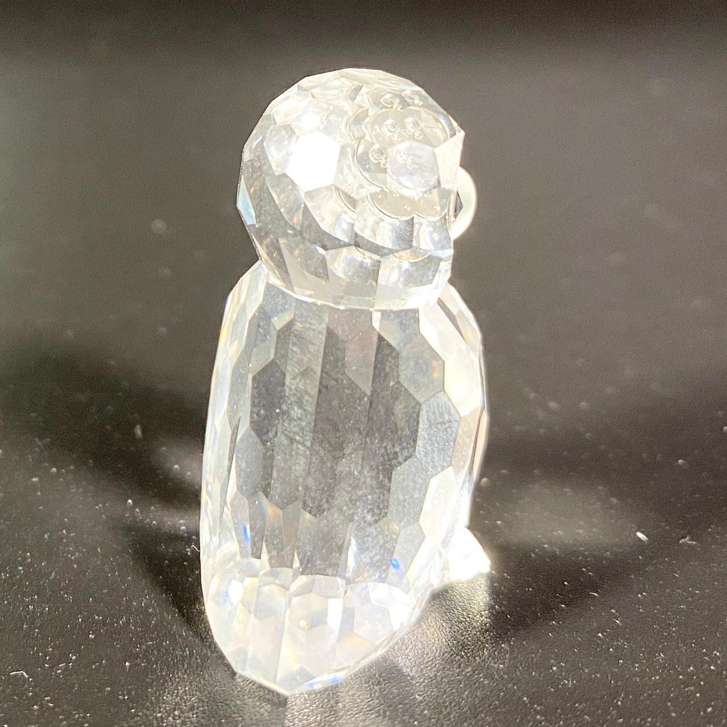 RARE !! Swarovski Silver Crystal Owlet Owl 1.5" Figurine w Box + COA