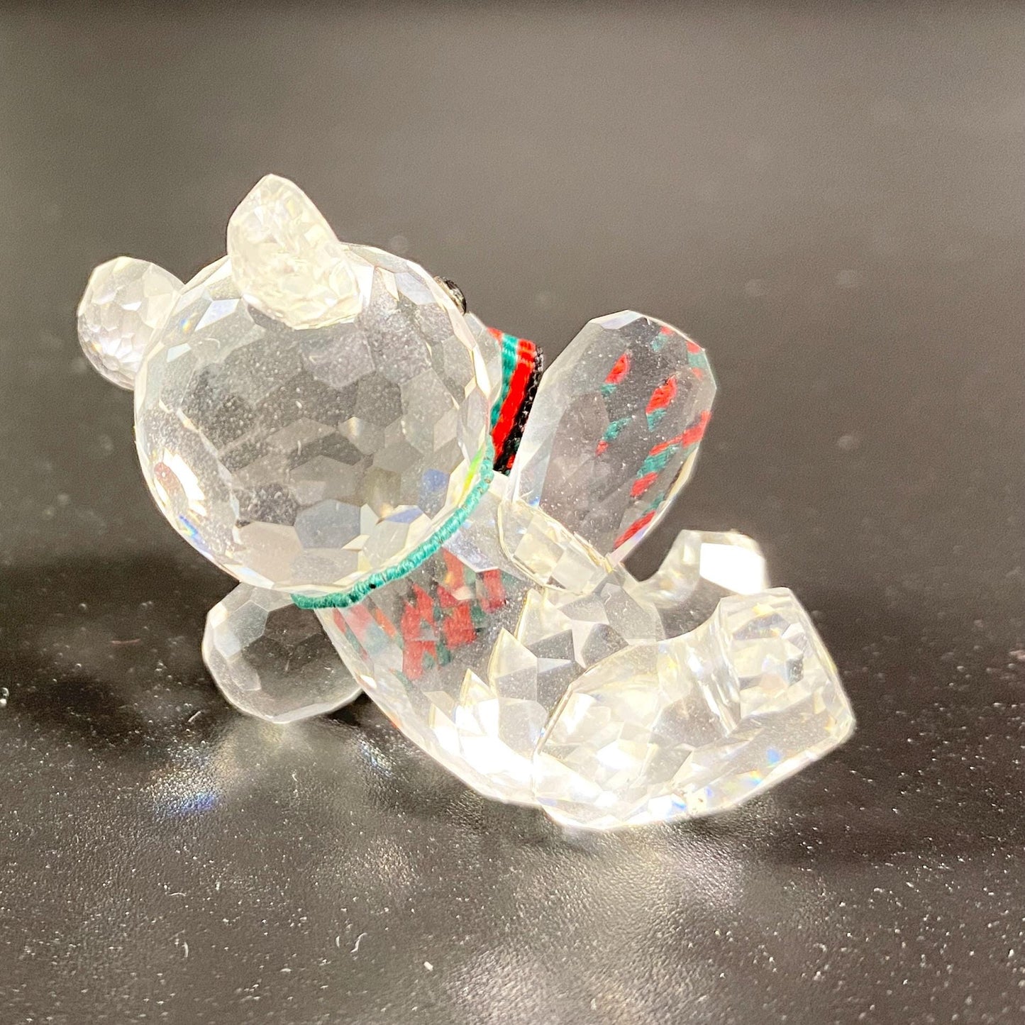 Swarovski Crystal "Kris" reclining bear - no. 7637 "When We Were Young" RETIRED