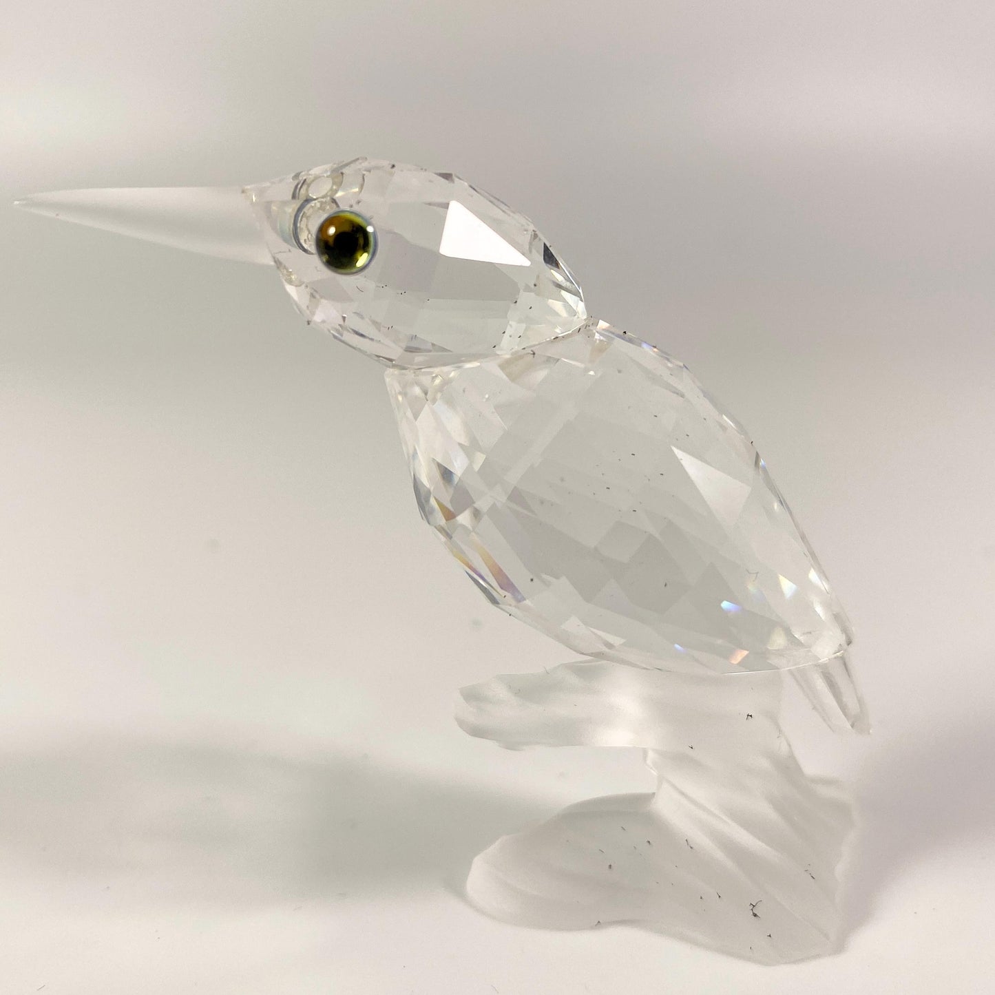 Swarovski Silver Crystal Kingfisher On Branch with original box