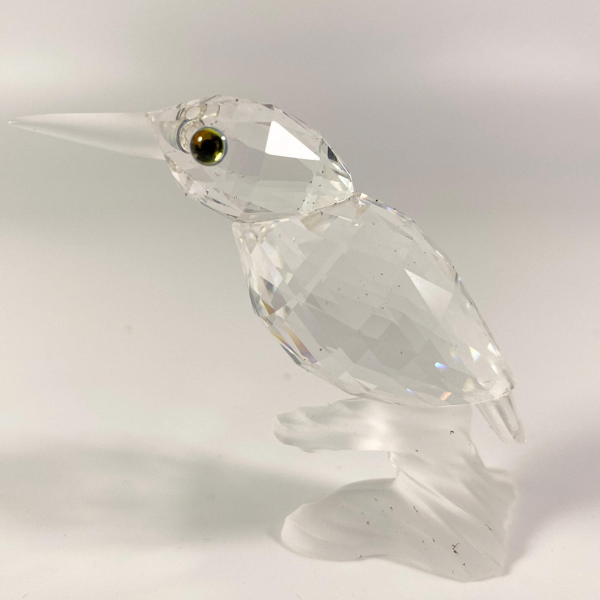 Swarovski Silver Crystal Kingfisher On Branch with original box