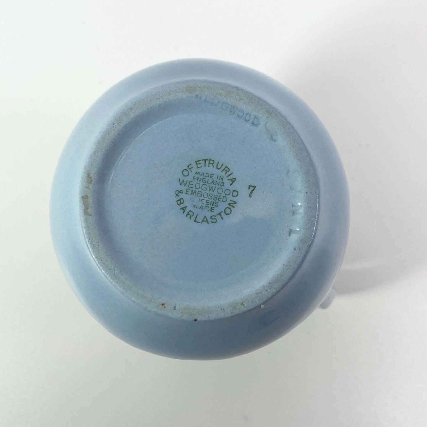 1950s Wedgwood Queens ware Cream On Lavender Creamer Shell Pattern