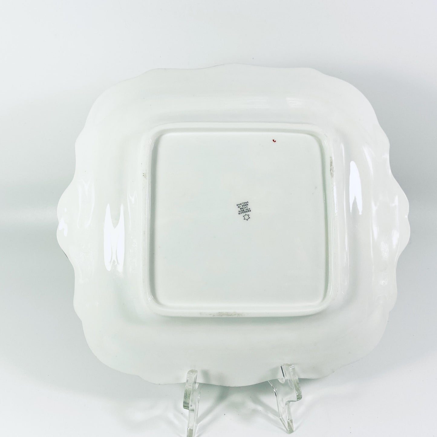 1923-1933 Paragon Springtime square Plate Fine Bone China England -Vintage