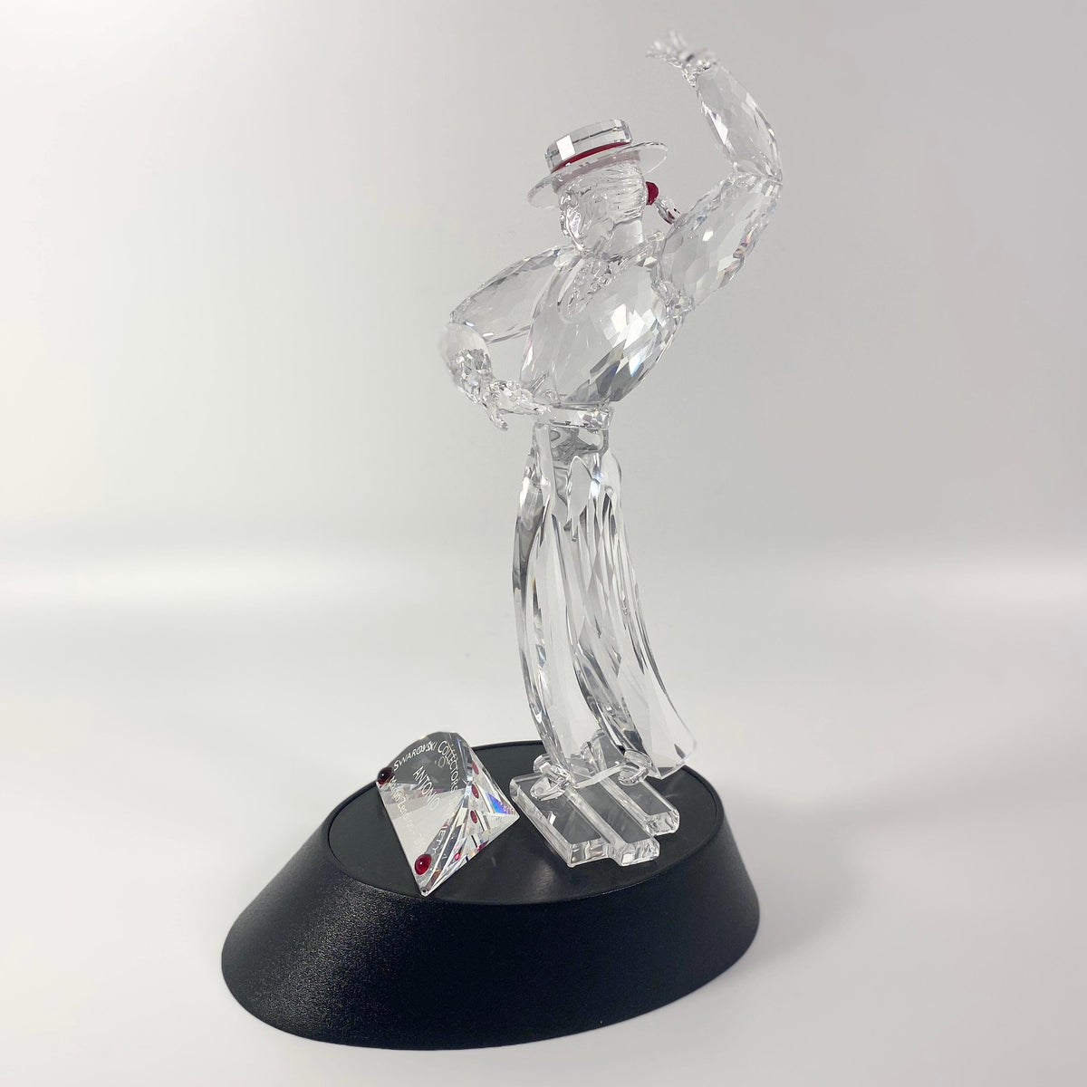 Swarovski 8.5" Large Figurine 2003 Magic of Dance Antonio Plaque & stand