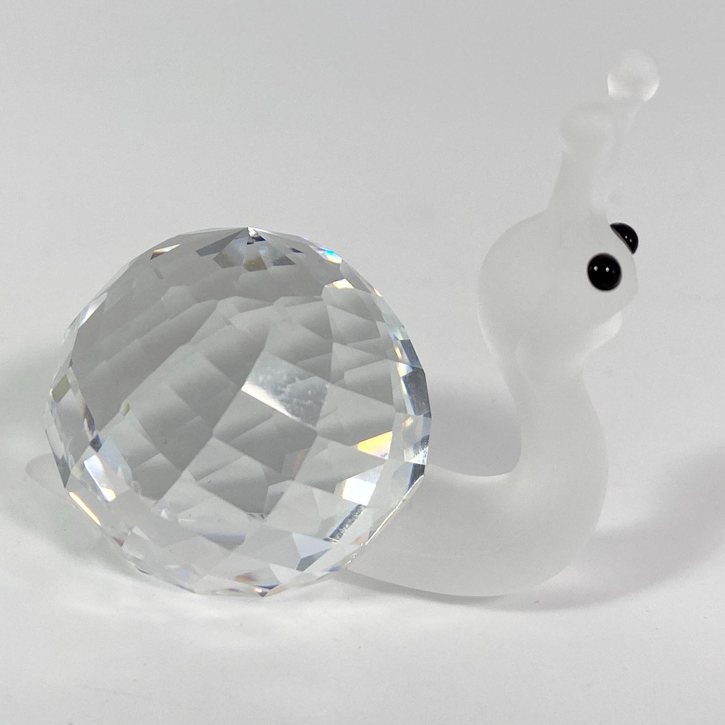 Swarovski Crystal Smiling Snail with Original Box, Mirror and COA